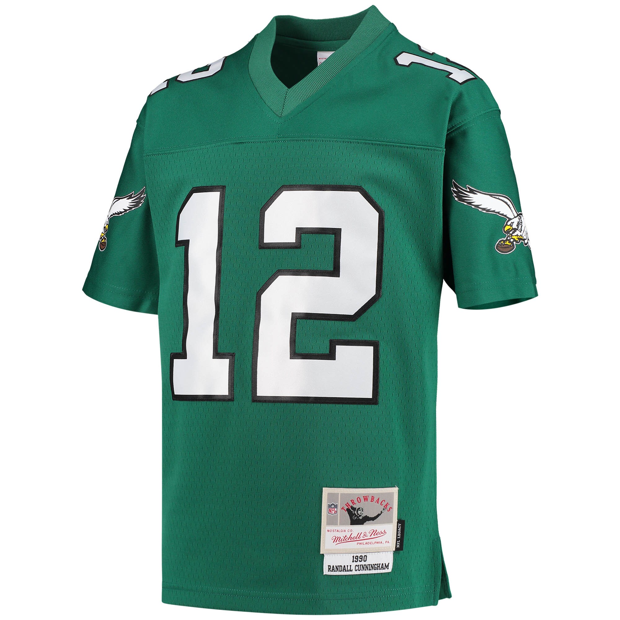 Randall Cunningham Philadelphia Eagles Mitchell & Ness Youth 1990 Retired Player Legacy Jersey - Kelly Green
