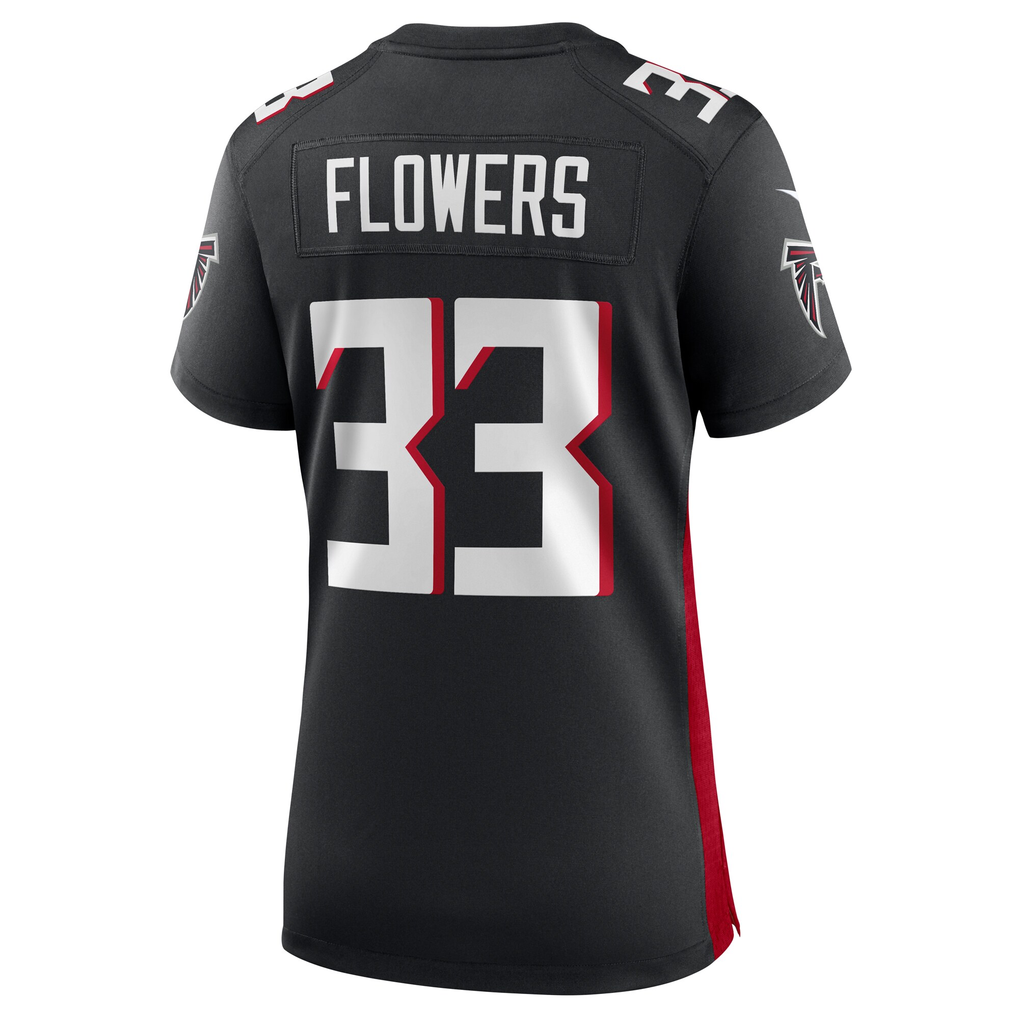 Tre Flowers Atlanta Falcons  Women's Team Game Jersey -  Black
