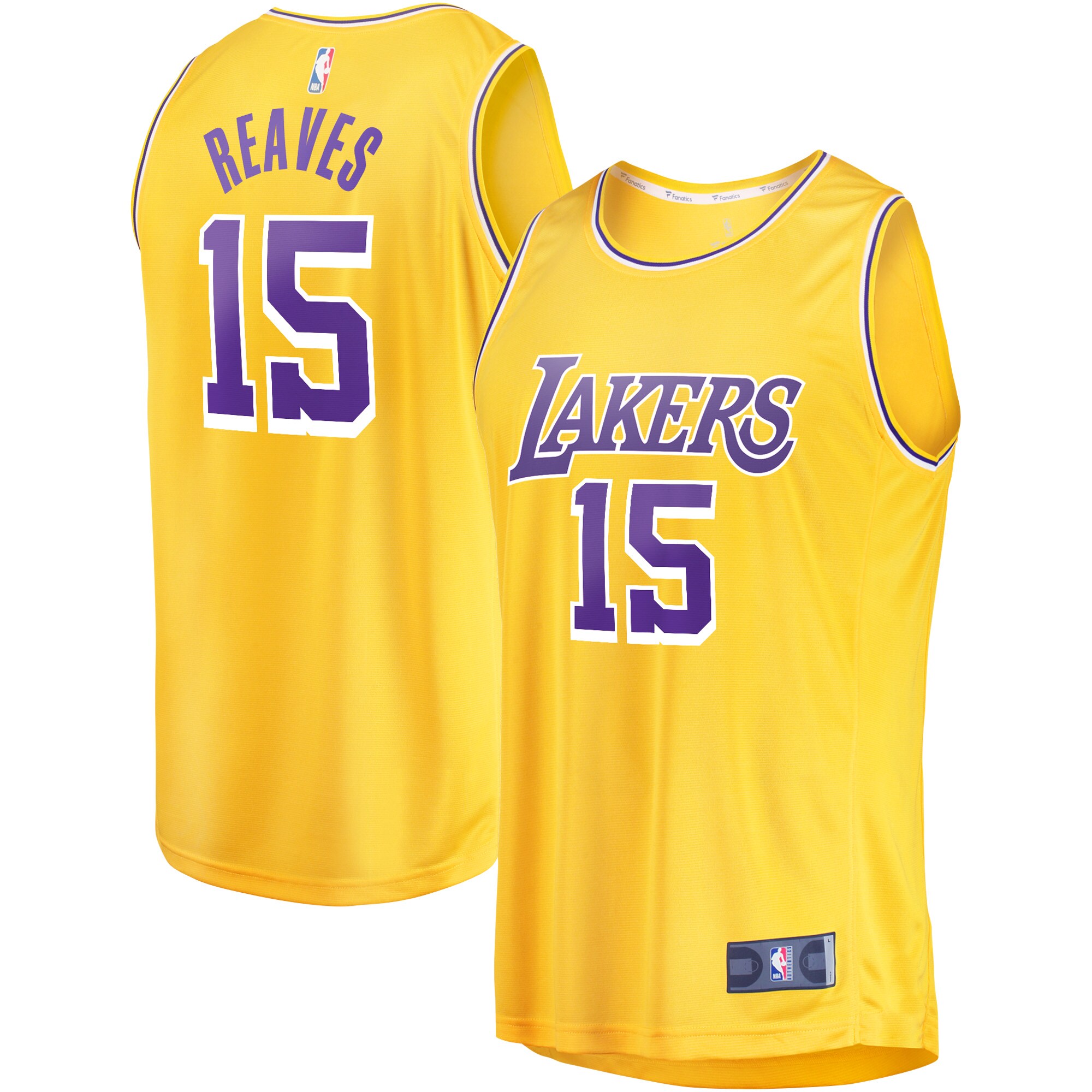 Austin Reaves Los Angeles Lakers Fanatics Youth Fast Break Player Jersey - Icon Edition - Gold