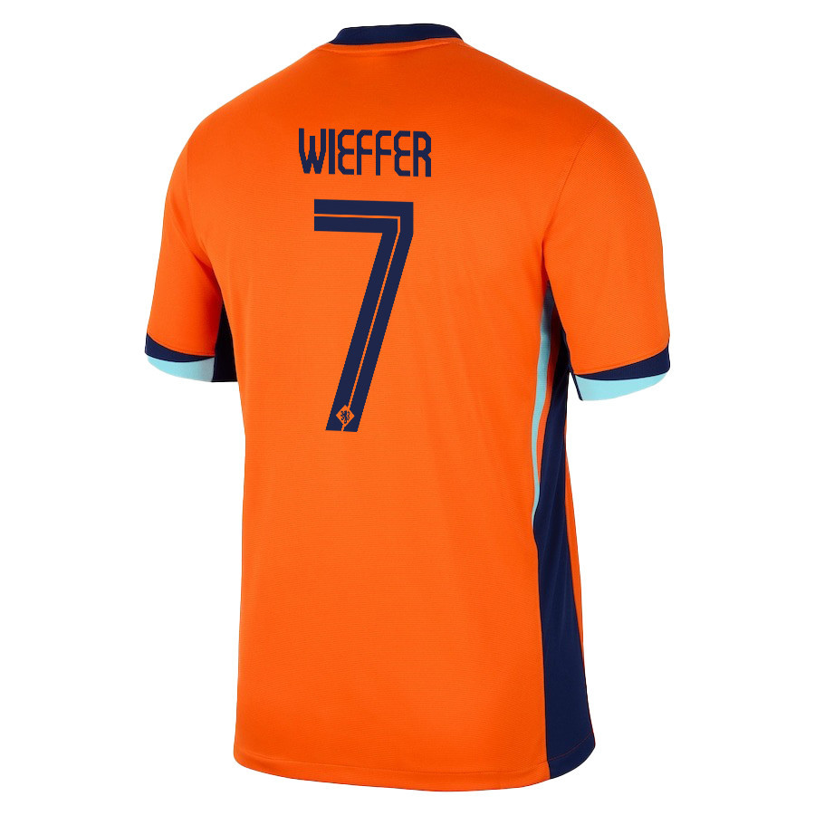 Mats Wieffer 7 Netherlands National Team 2024/25 Home Men Jersey - Orange
