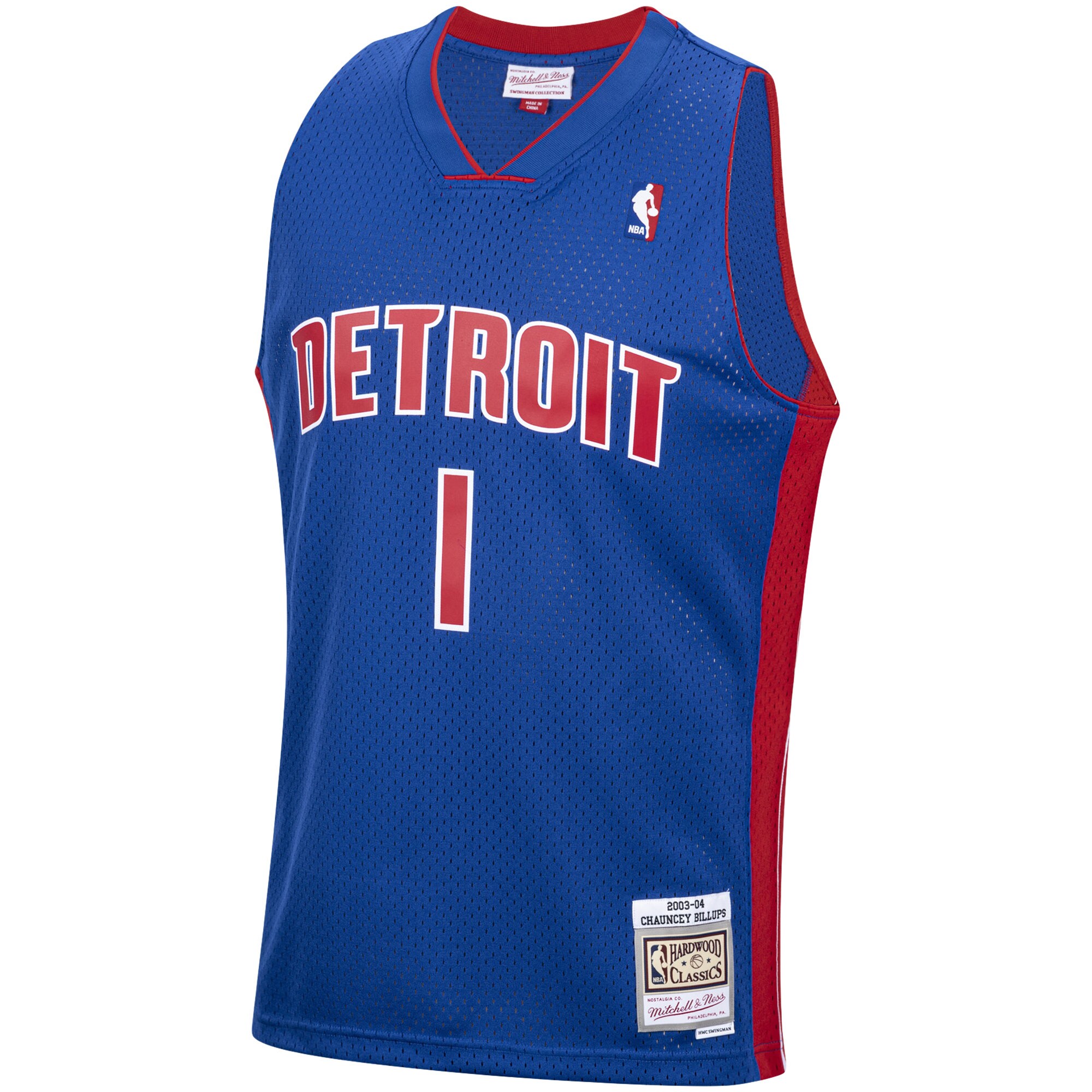 Chauncey Billups Detroit Pistons Mitchell & Ness 2003\/04 Hardwood Classics Swingman Jersey - Royal