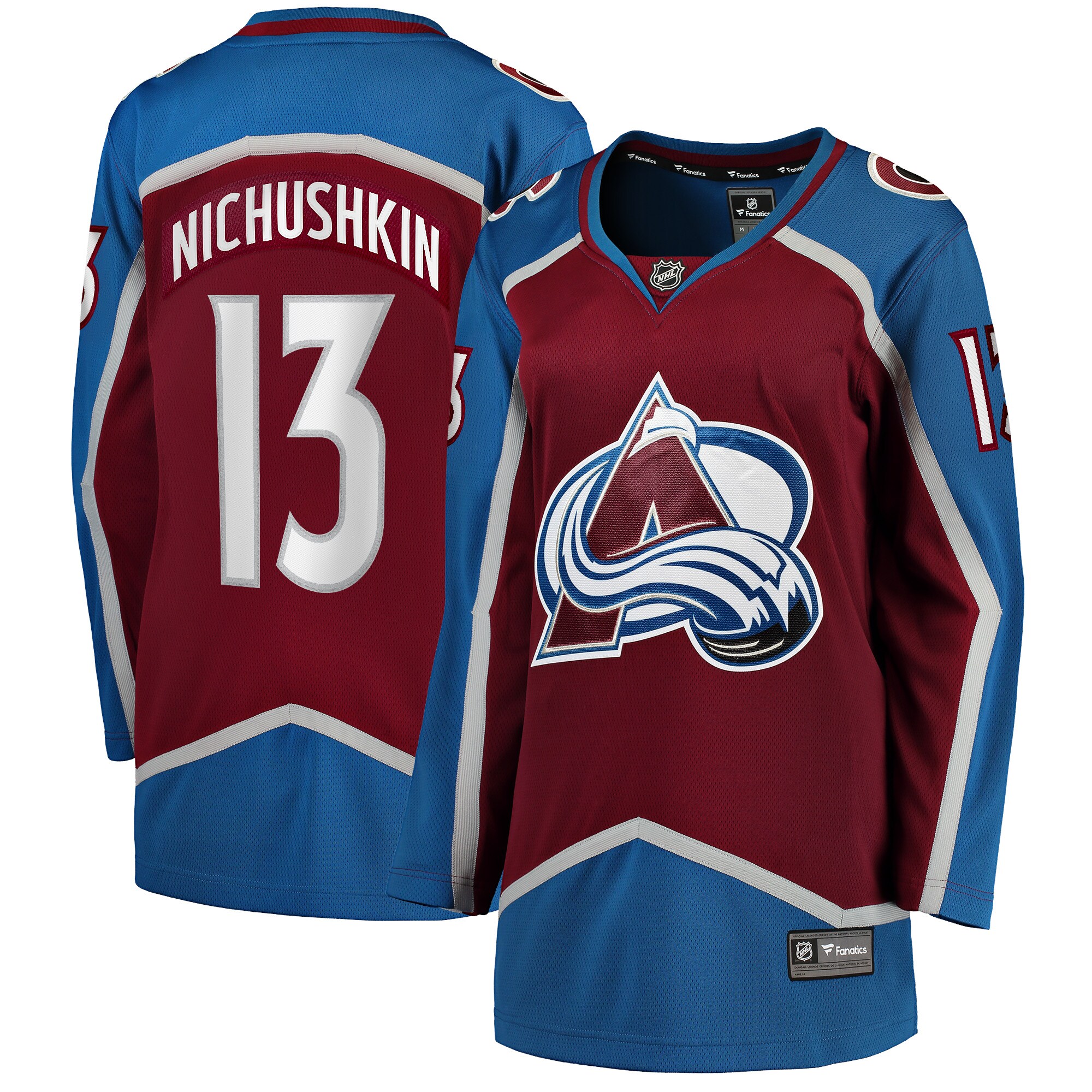 Valeri Nichushkin Colorado Avalanche Fanatics Women's Home Breakaway Player Jersey - Burgundy