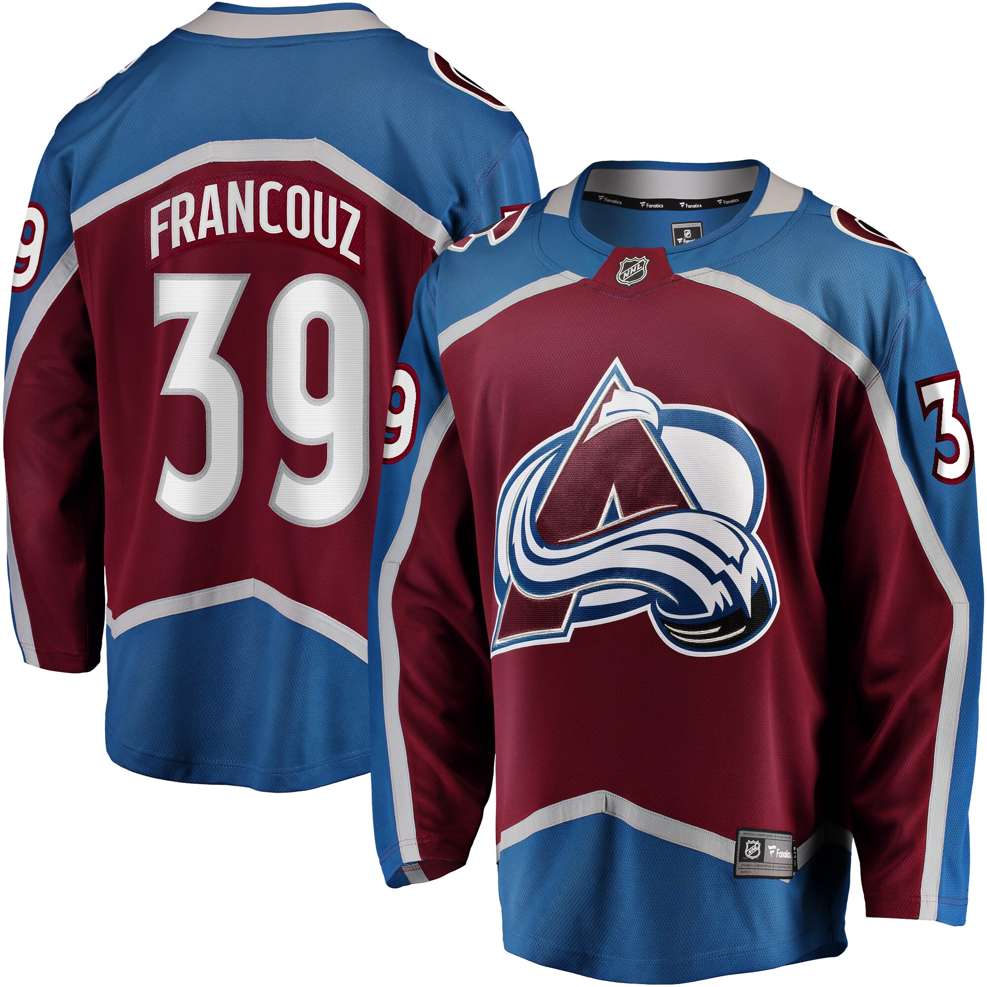 Pavel Francouz Colorado Avalanche Fanatics Breakaway Player Jersey - Burgundy