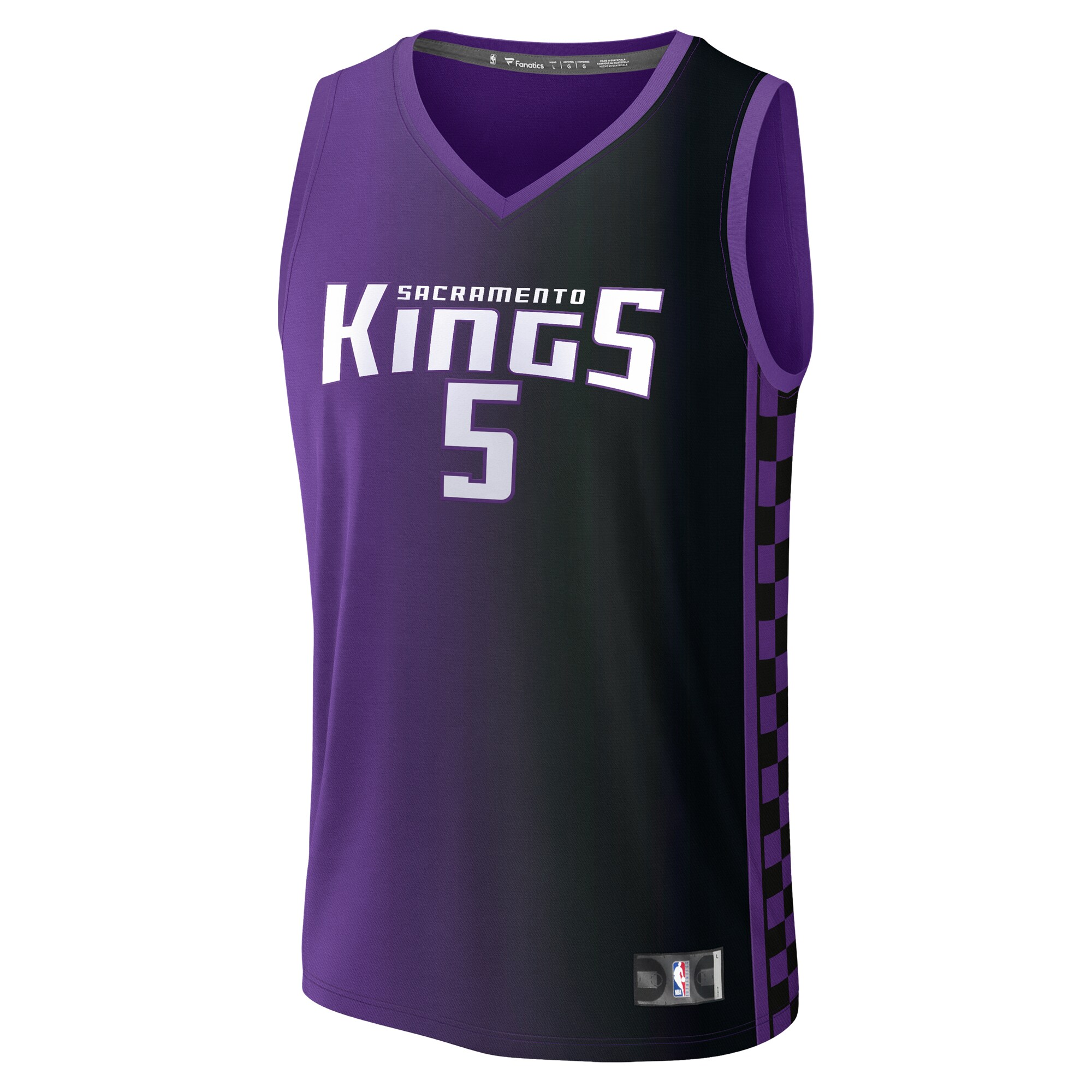 De'Aaron Fox Sacramento Kings Fanatics Youth Fast Break Replica Player Jersey - Statement Edition - Purple
