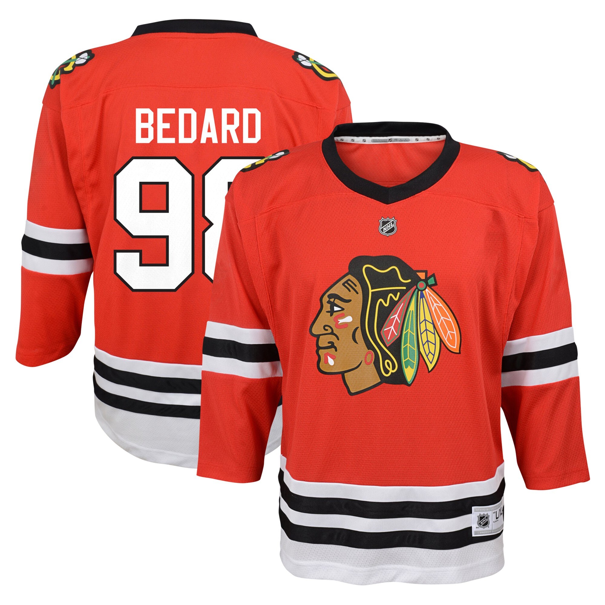 Connor Bedard Chicago Blackhawks Toddler Home Replica Player Jersey - Red