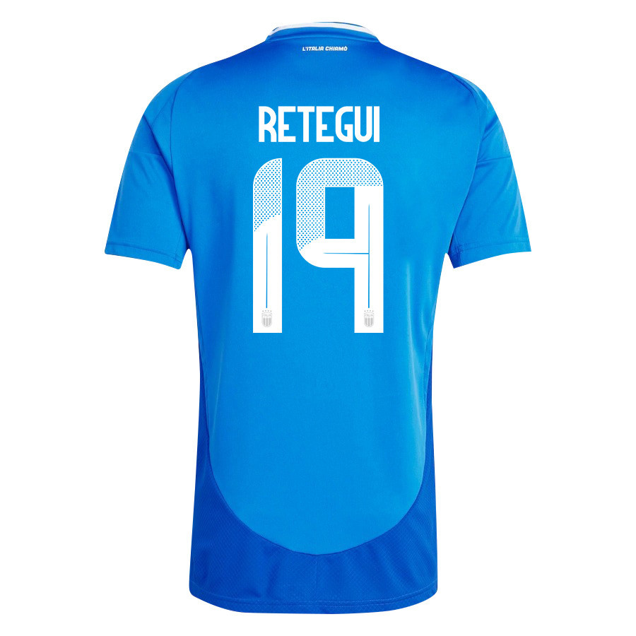 Mateo Retegui 19 Italy National Team 2024/25 Home Men Jersey - Blue