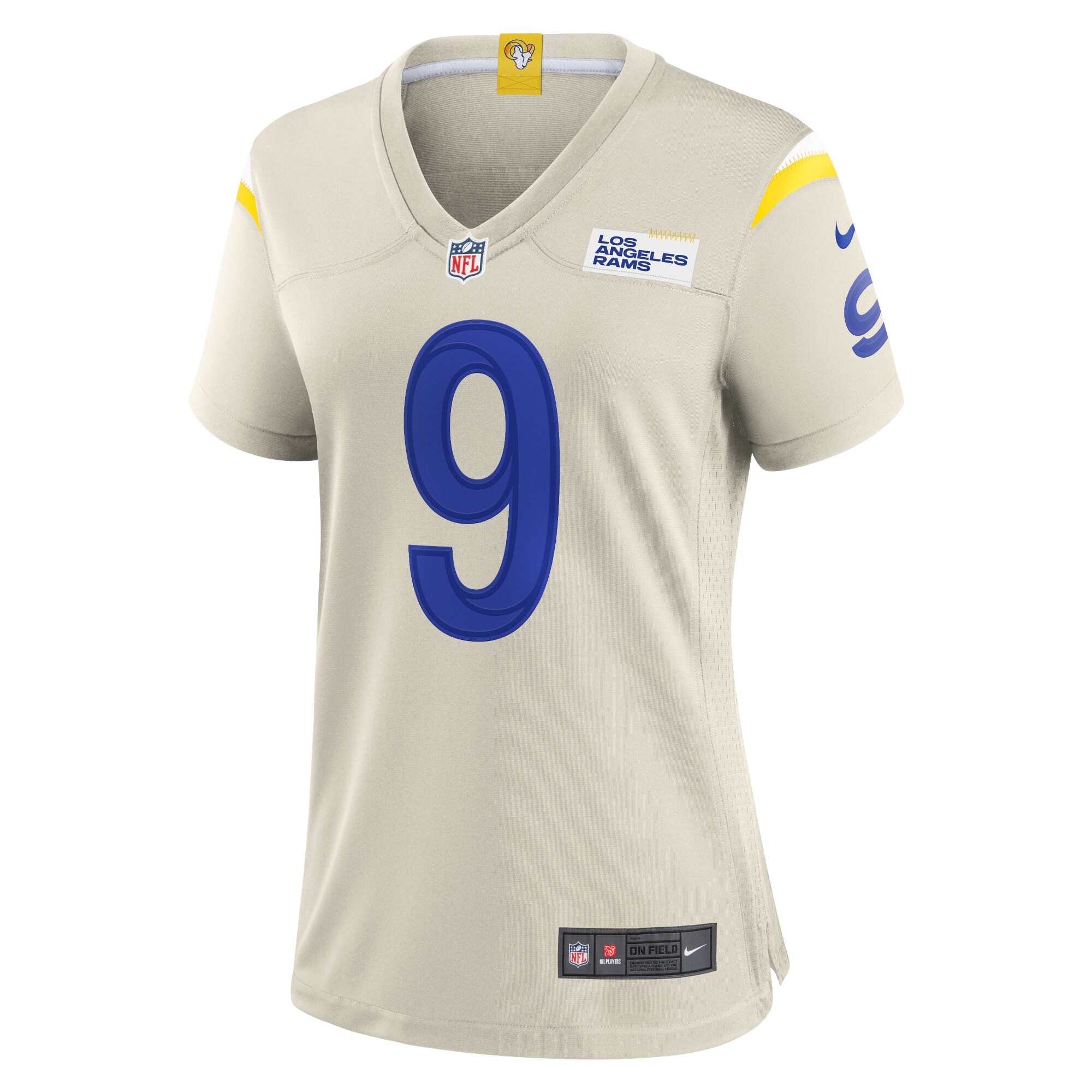 Matthew Stafford Los Angeles Rams  Women's Player Game Jersey - Bone