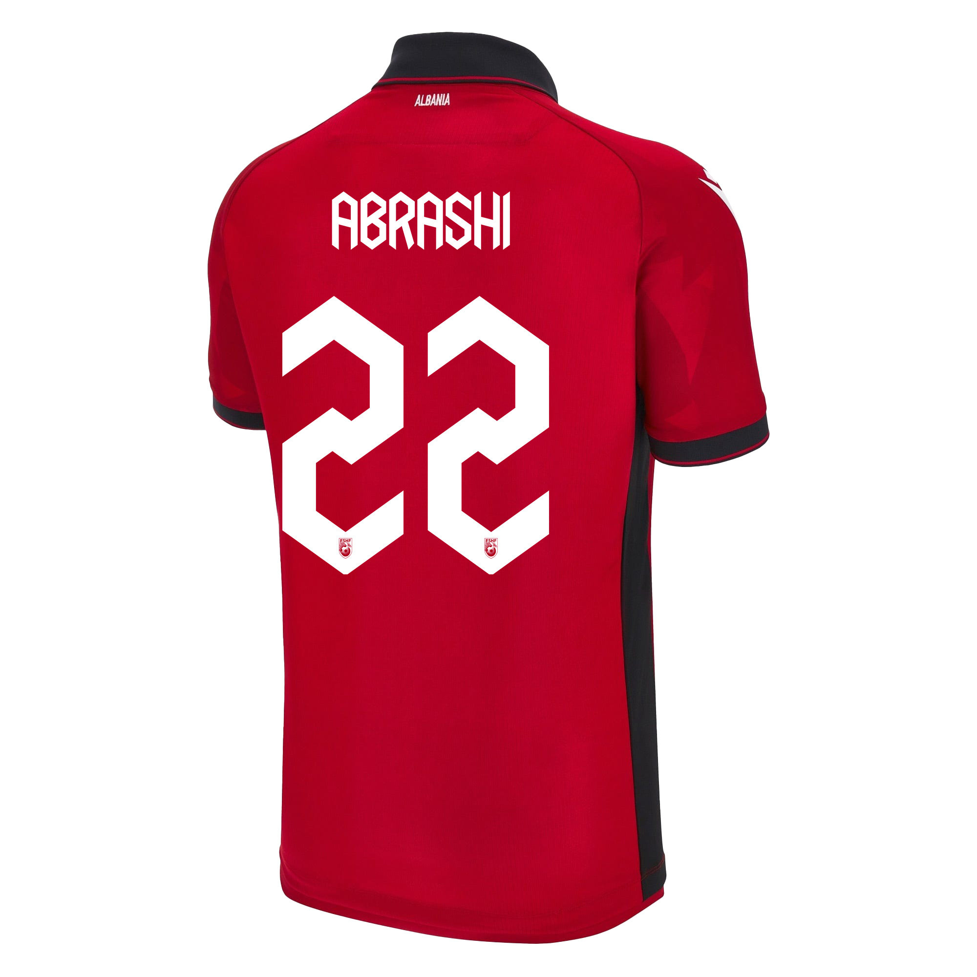 Amir Abrashi 22 Albania National Team 2024/25 Home Men Jersey - Red