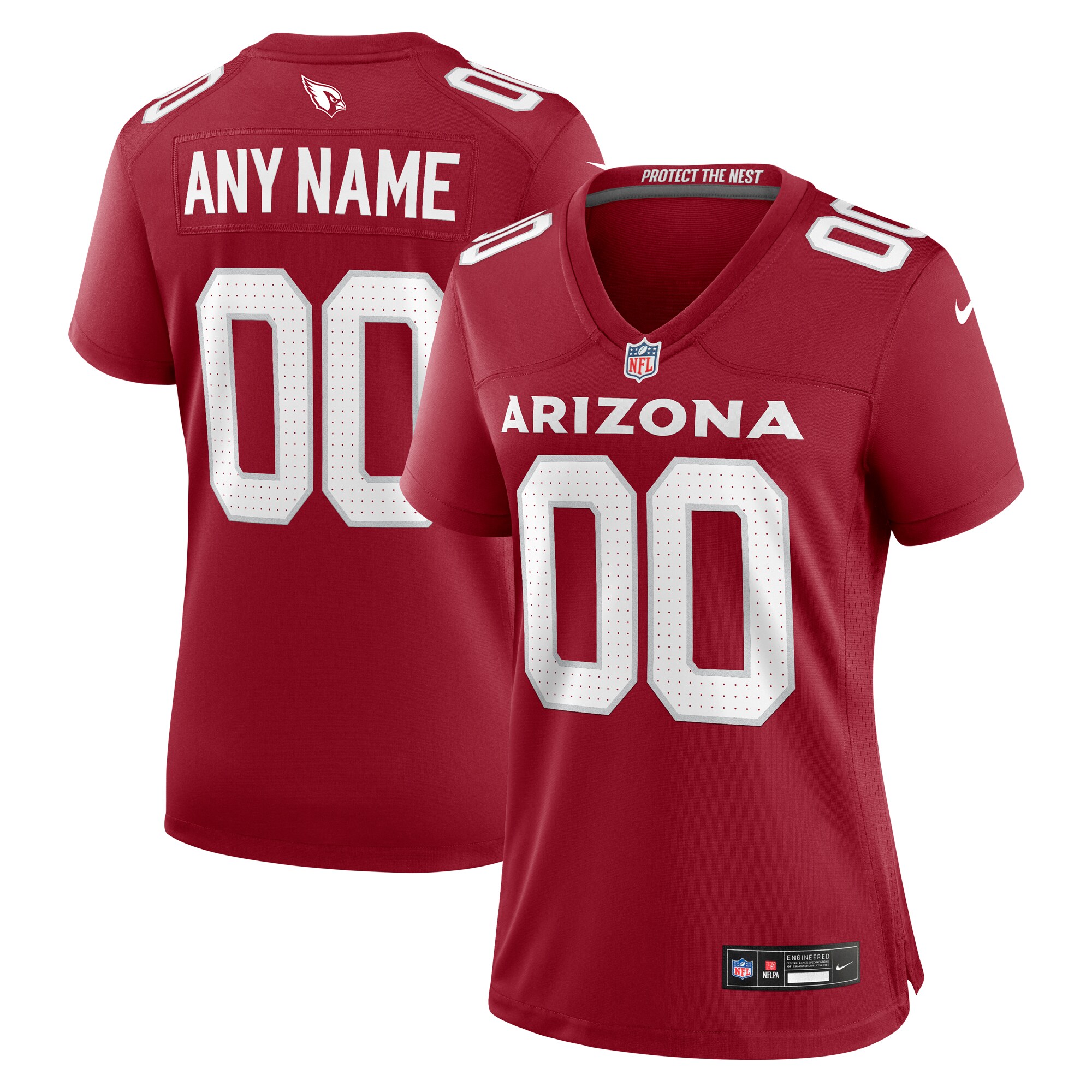 Arizona Cardinals  Women's Custom Game Jersey - Cardinal