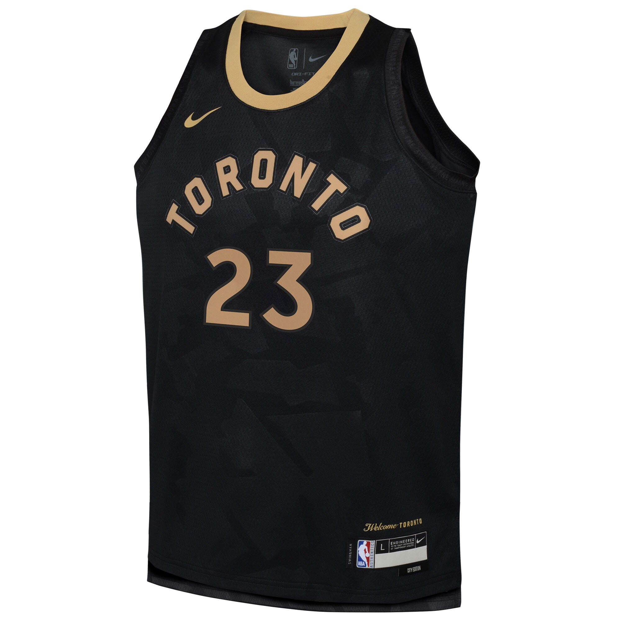 Fred VanVleet Toronto Raptors  Youth 2022\/23 Swingman Jersey - City Edition - Black
