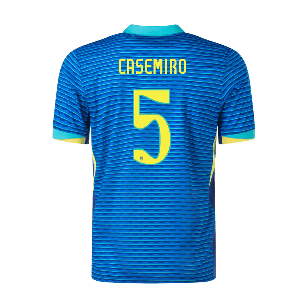 Casemiro 5 Brazil National Team 2024 Away Stadium Men Jersey - Blue