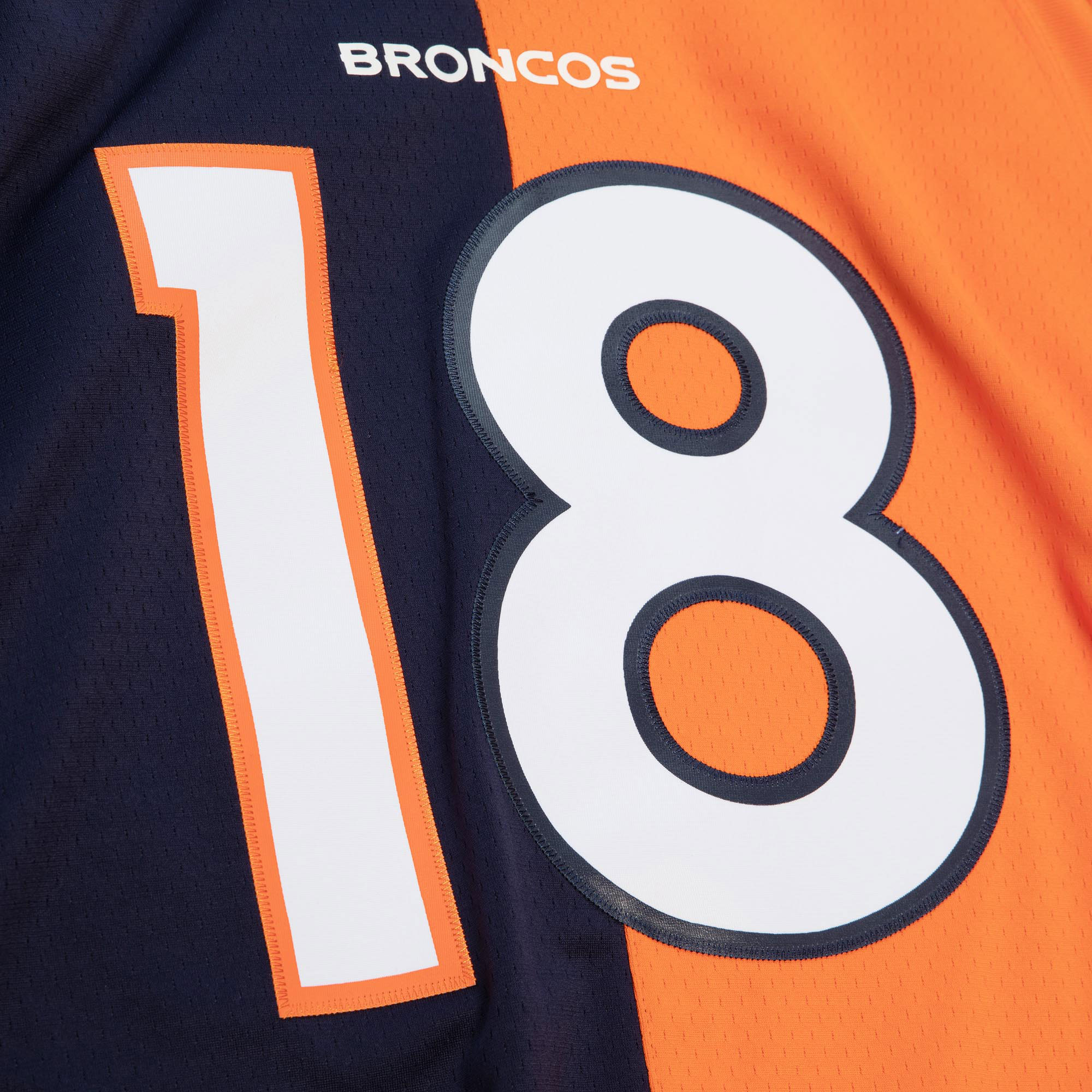 Peyton Manning Denver Broncos Mitchell & Ness 2015 Split Legacy Replica Jersey - Navy\/Orange