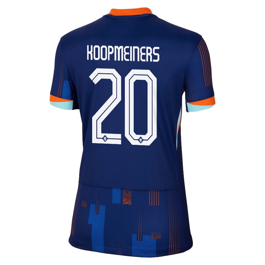 Teun Koopmeiners 20 Netherlands National Team 2024/25 Away WOMEN Jersey - Navy