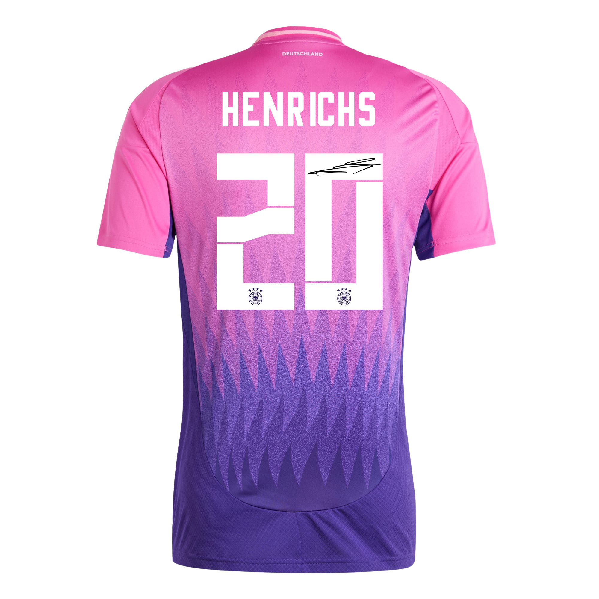 Benjamin Henrichs 20 Signed Germany National Team 2024/25 Away Jersey Autographed - Men