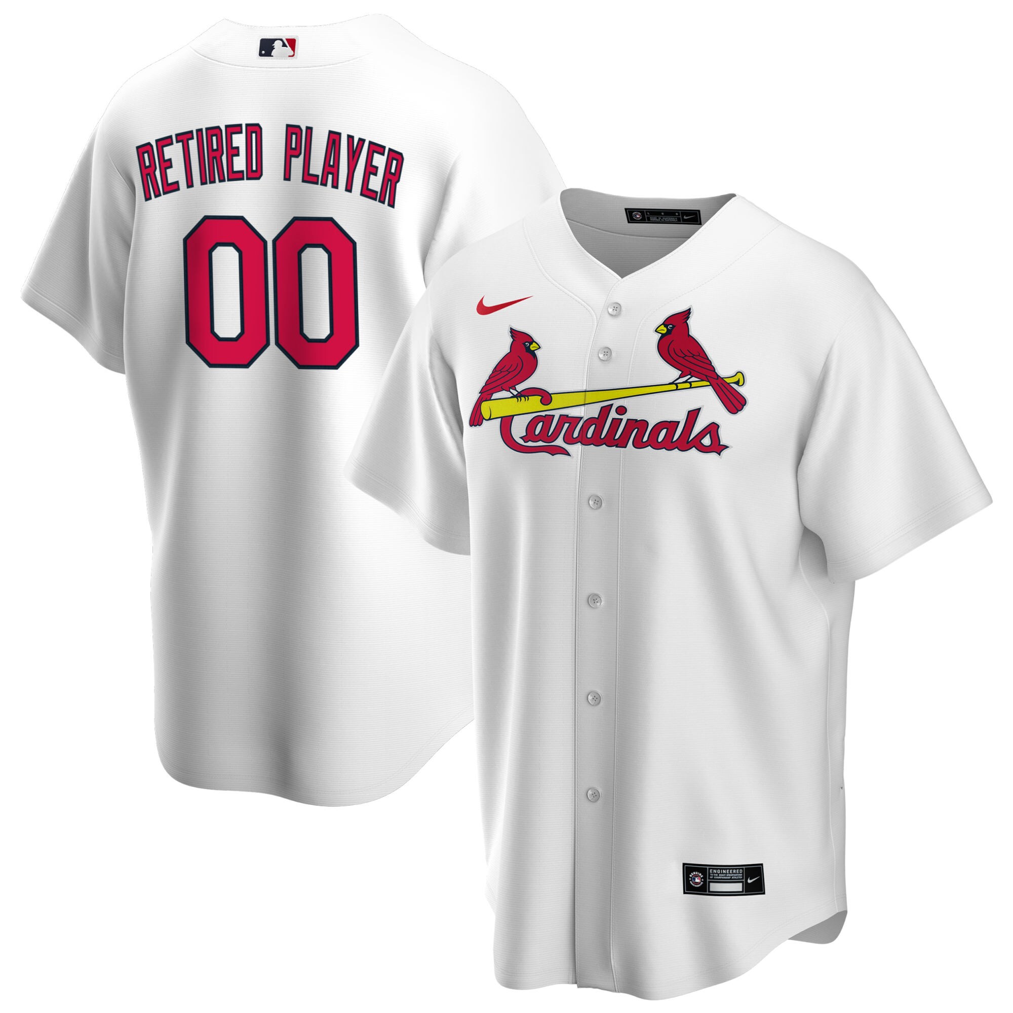 St. Louis Cardinals  Home Pick-A-Player Retired Roster Replica Jersey - White