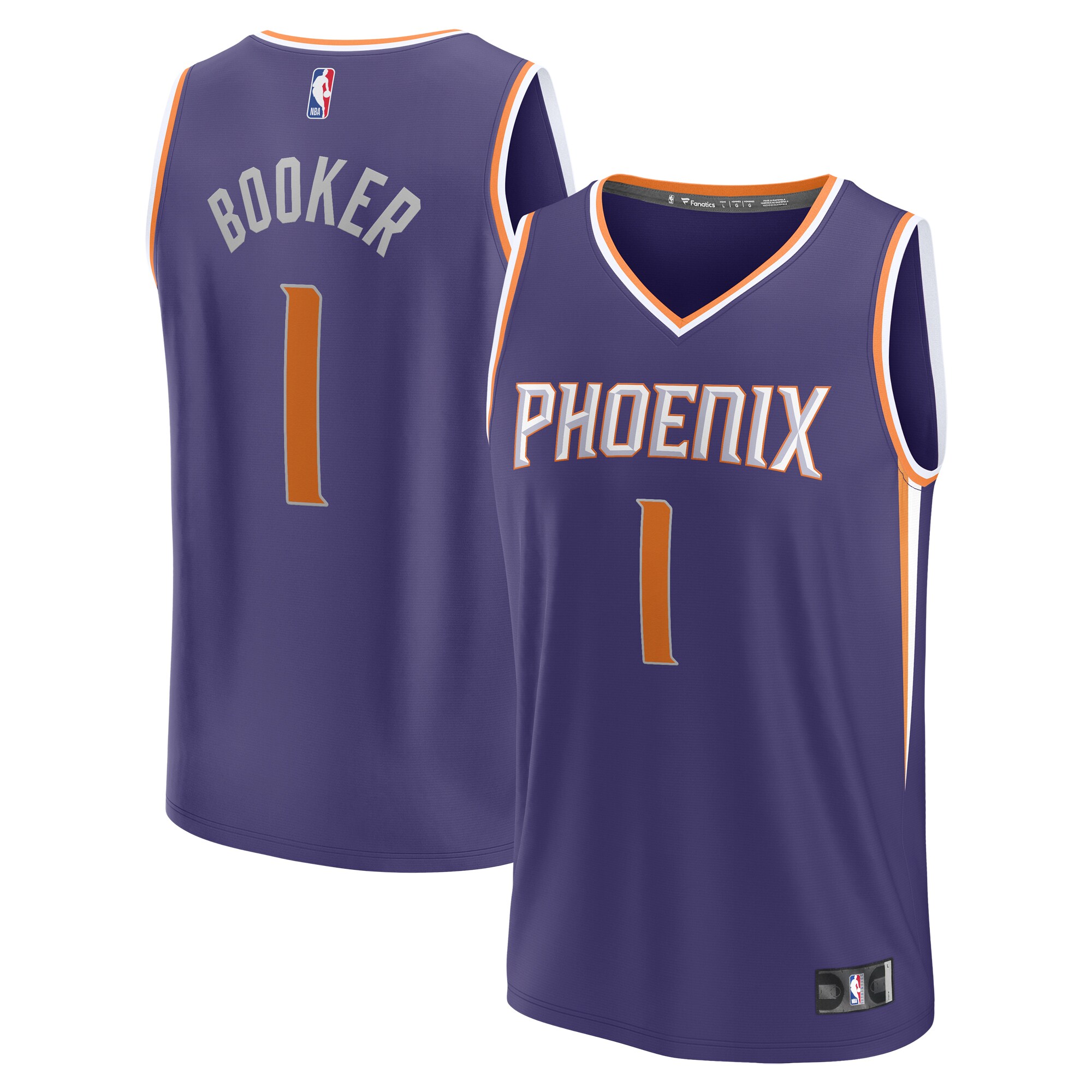 Devin Booker Phoenix Suns Fanatics Youth Fast Break Player Jersey - Icon Edition - Purple