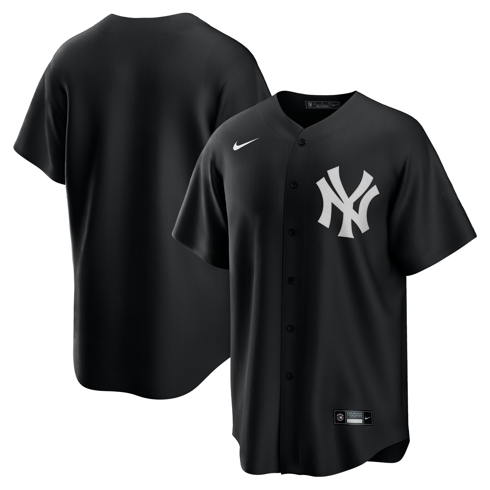 New York Yankees  Official Replica Jersey - Black\/White