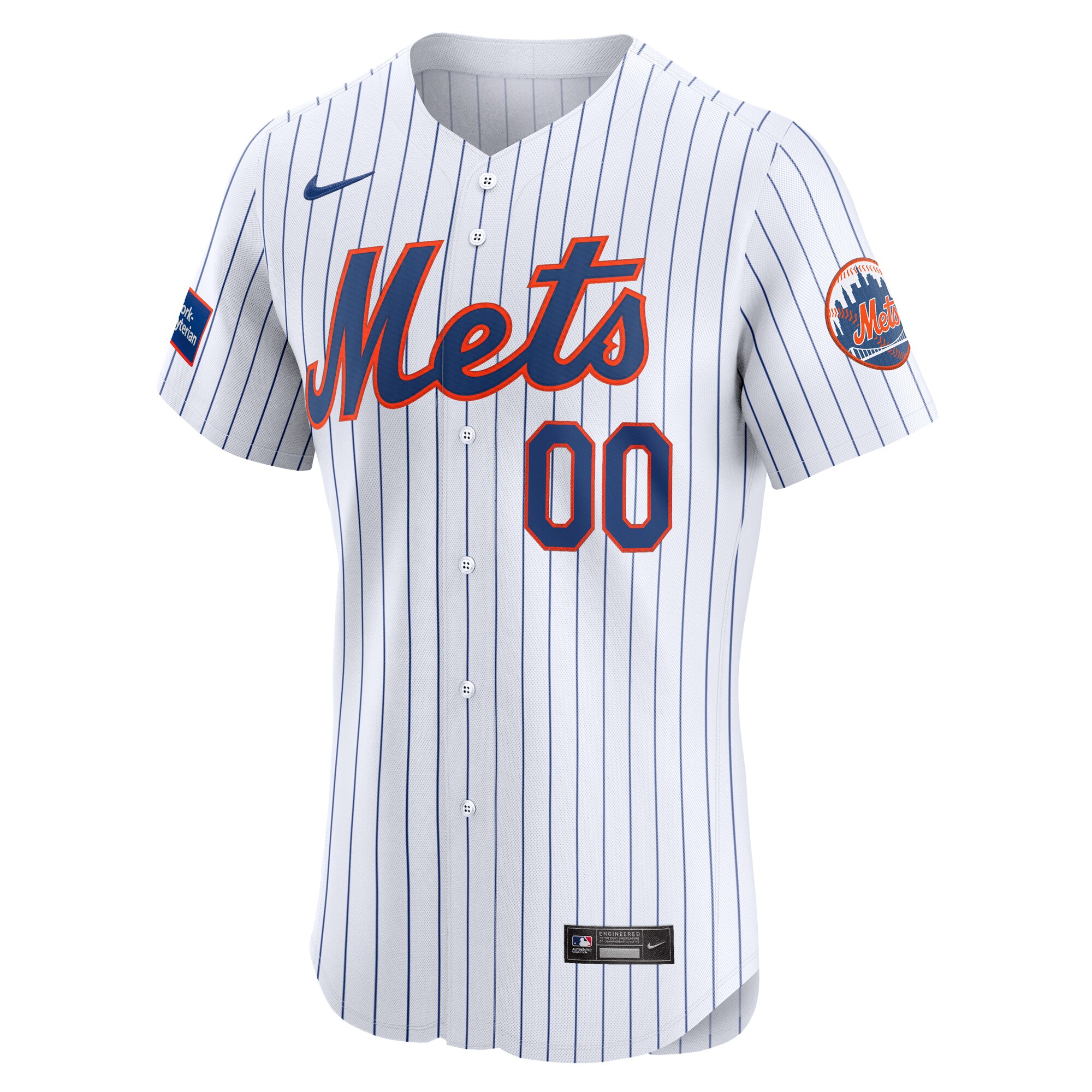 New York Mets  Home Elite Pick-A-Player Retired Roster Patch Jersey - White