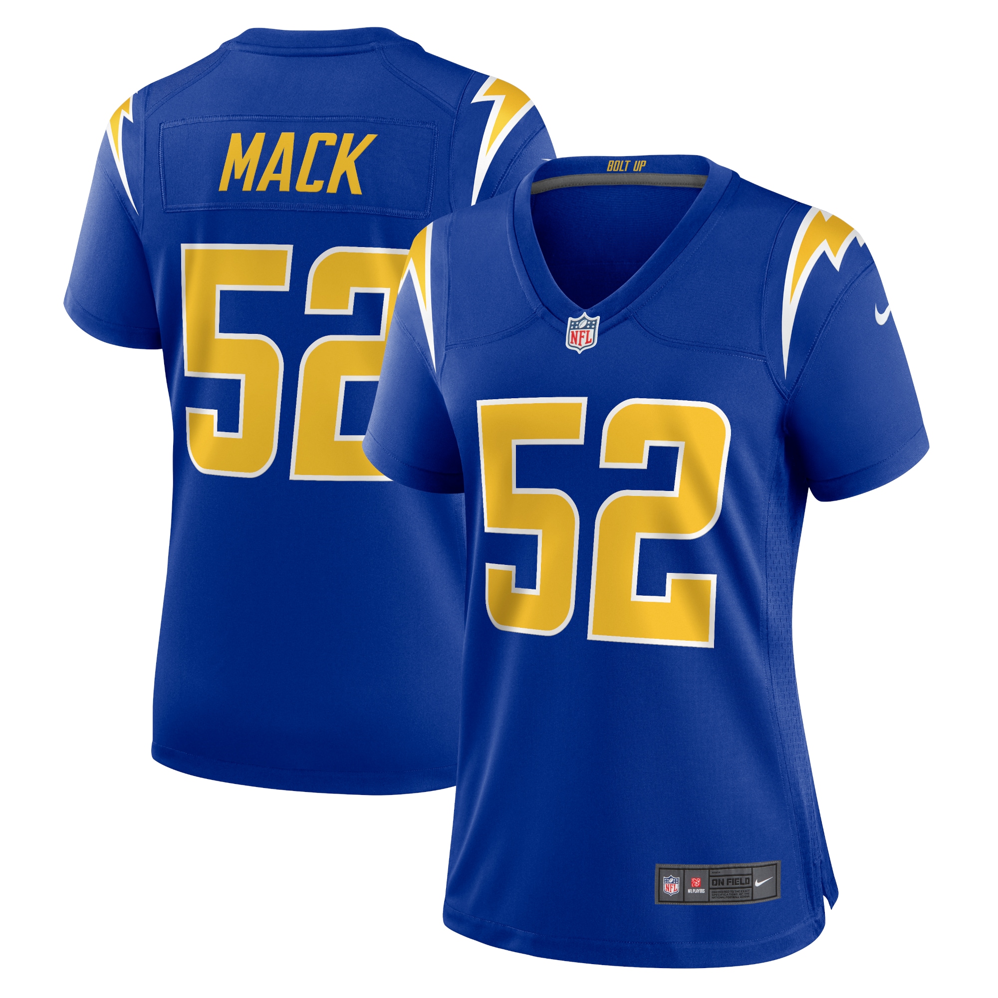 Khalil Mack Los Angeles Chargers  Women's Alternate Game Jersey - Royal