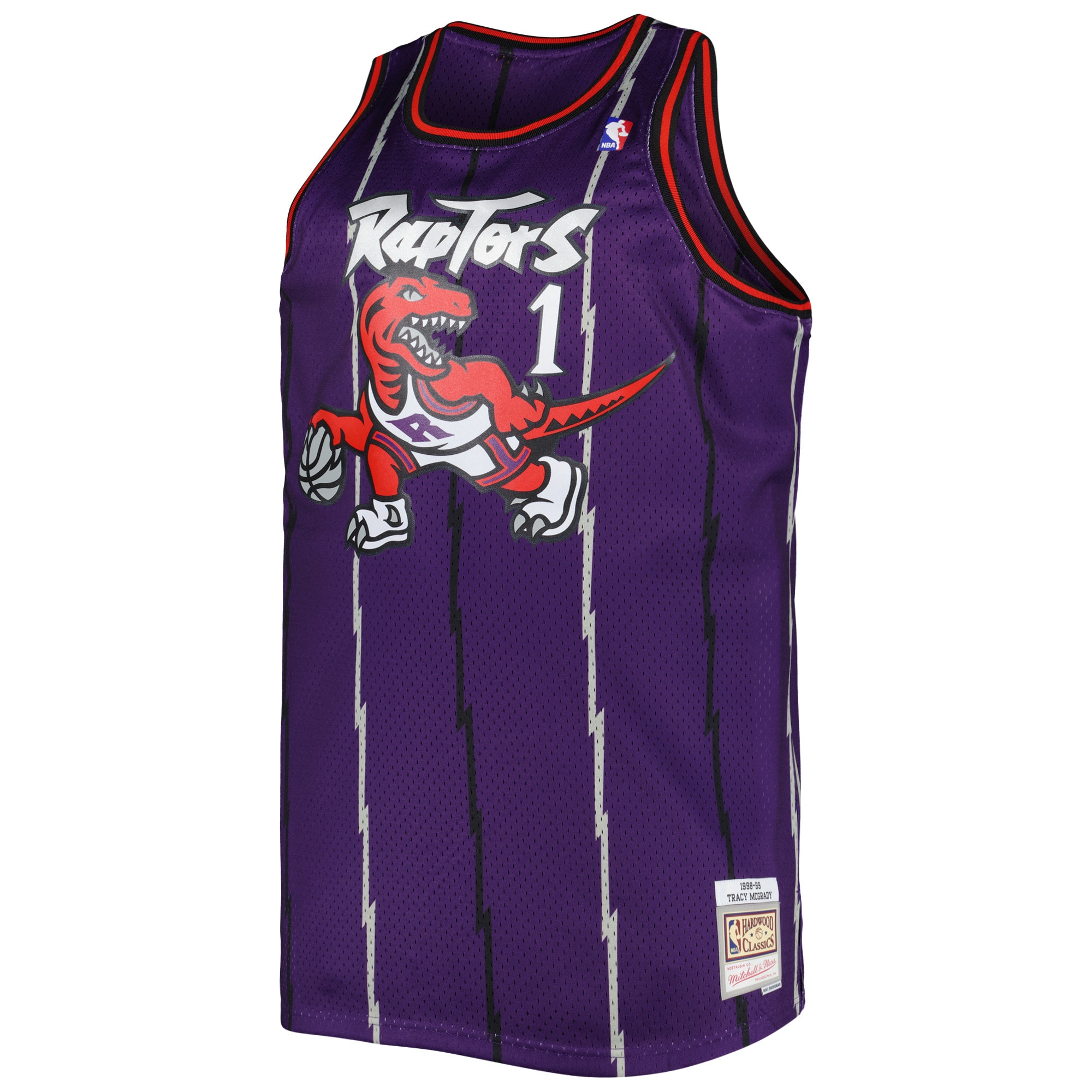 Tracy McGrady Toronto Raptors Mitchell & Ness Big & Tall Hardwood Classics 1998\/99 Swingman Jersey - Purple