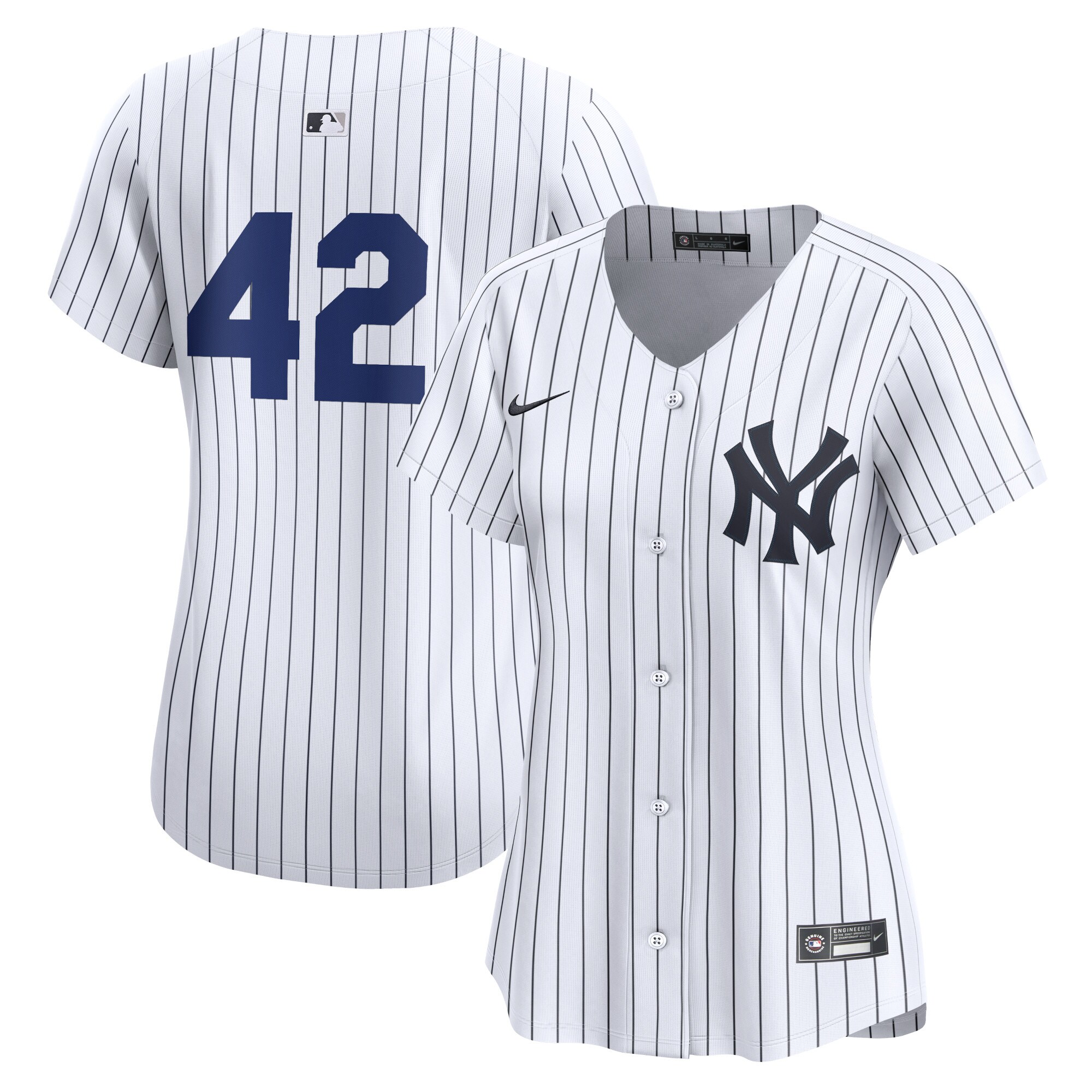 New York Yankees  Women's 2024 Jackie Robinson Day Home Limited Jersey\u00c2\u00a0\u00e2\u20ac\u201c White