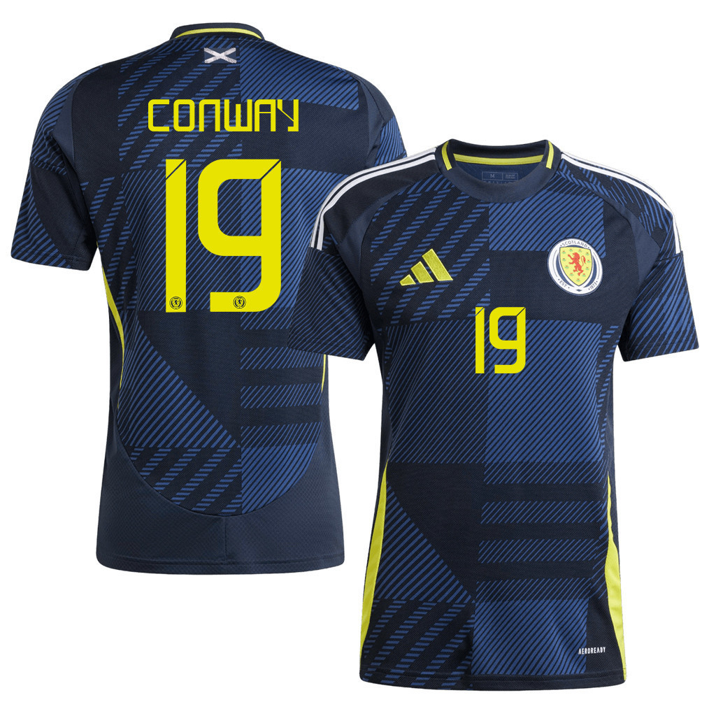 Tommy Conway 19 Scotland National Team 2024 Home Men Jersey - Navy