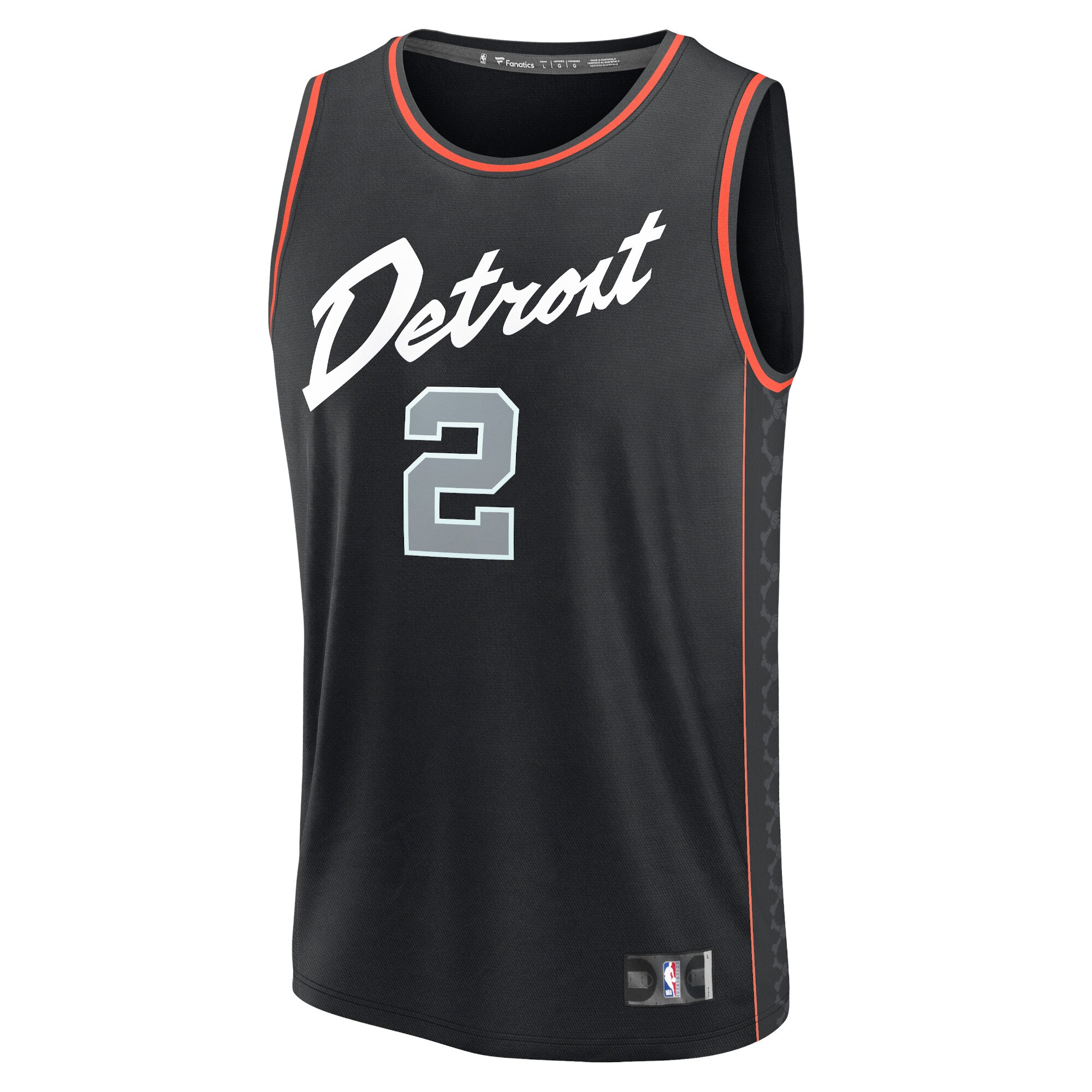 Cade Cunningham Detroit Pistons Fanatics Fast Break Jersey - Black - City Edition
