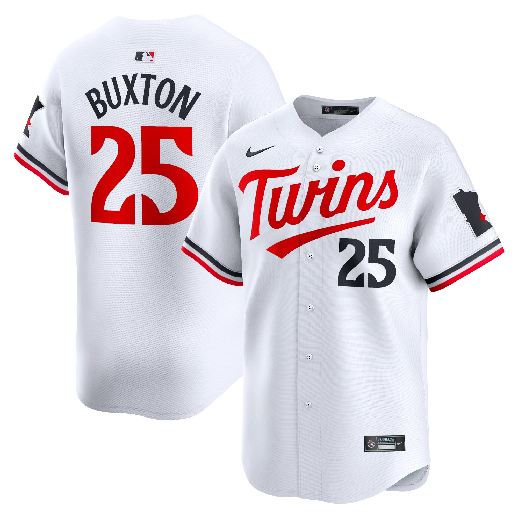 Byron Buxton Minnesota Twins  Home Limited Player Jersey - White
