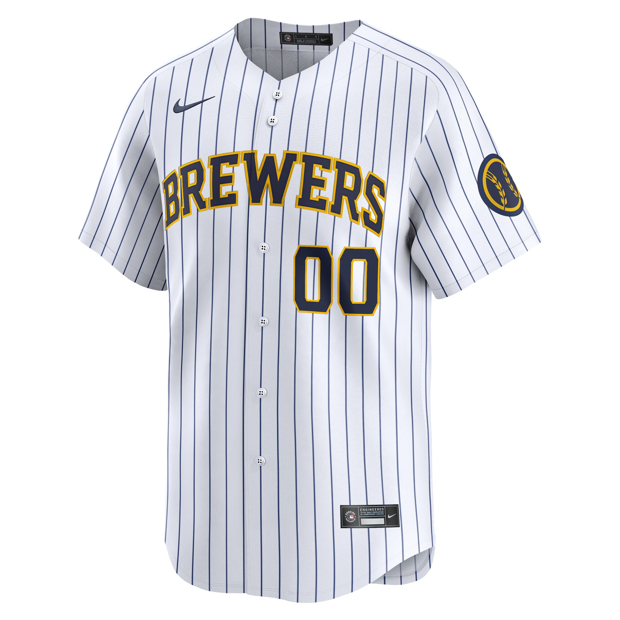 Milwaukee Brewers   Alternate Limited Custom Jersey\u00c2\u00a0\u00e2\u20ac\u201c White