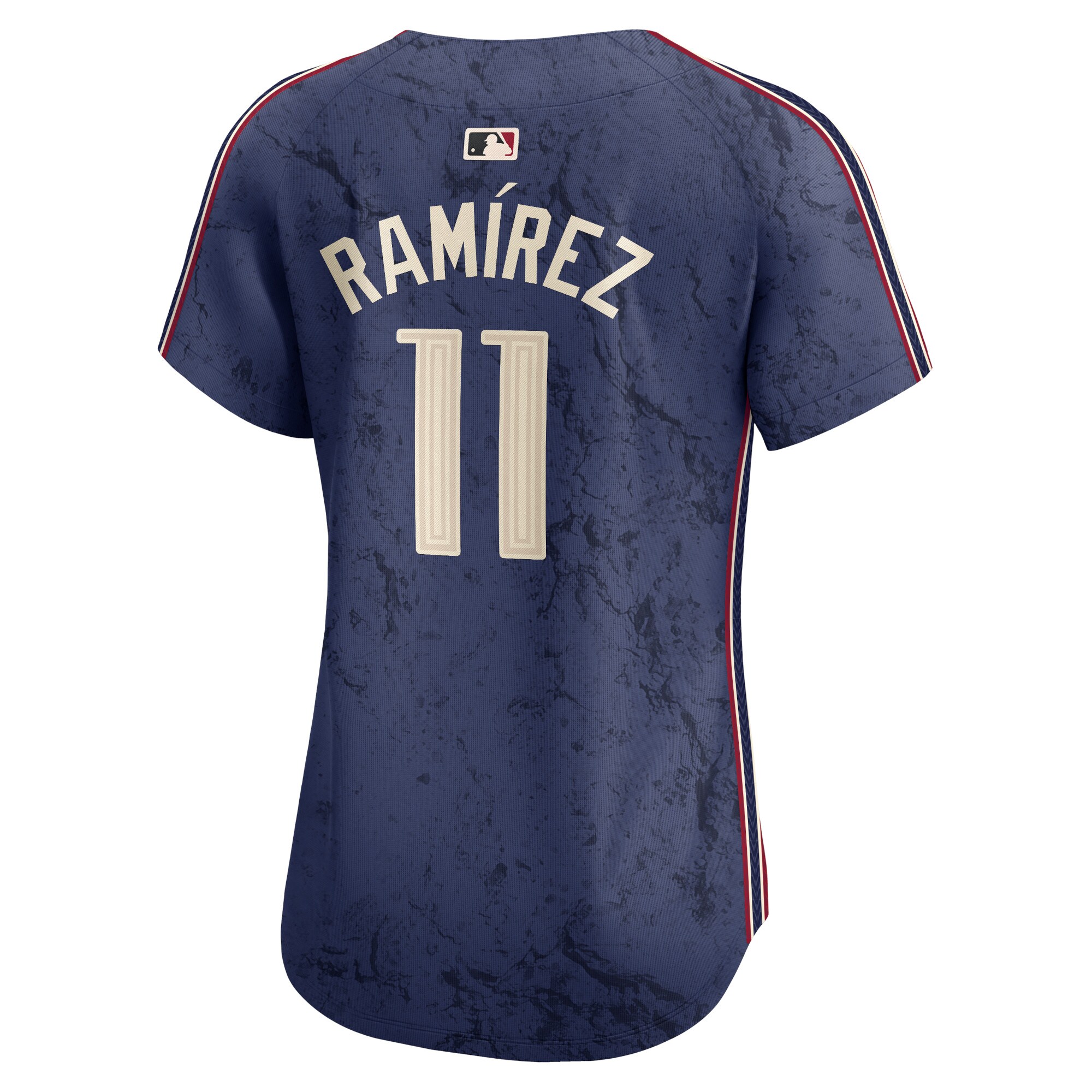 Jos\u00c3\u00a9 Ram\u00c3\u00adrez Cleveland Guardians  Women's 2024 City Connect Limited Jersey - Navy