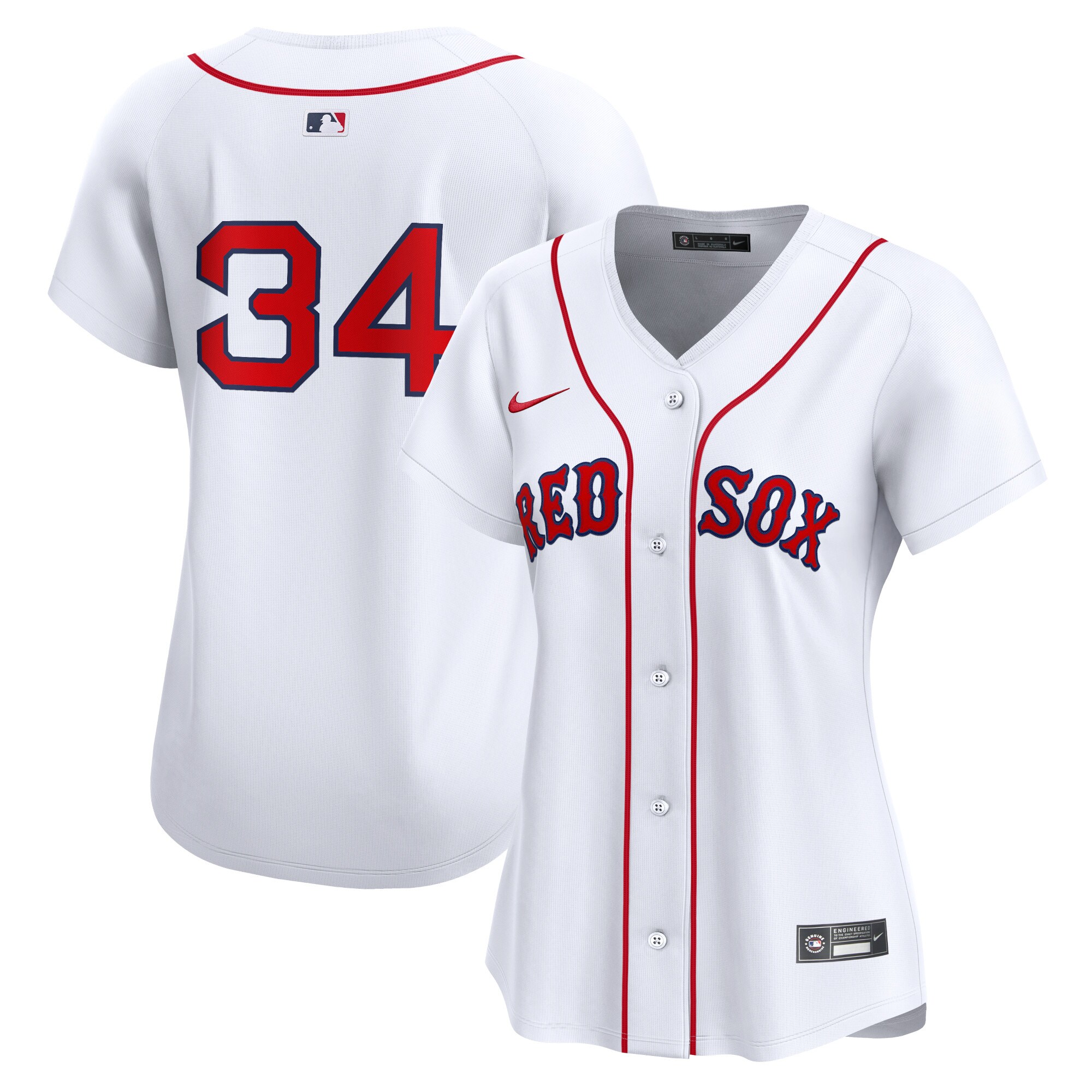 David Ortiz Boston Red Sox  Women's  Home Limited Player Jersey - White