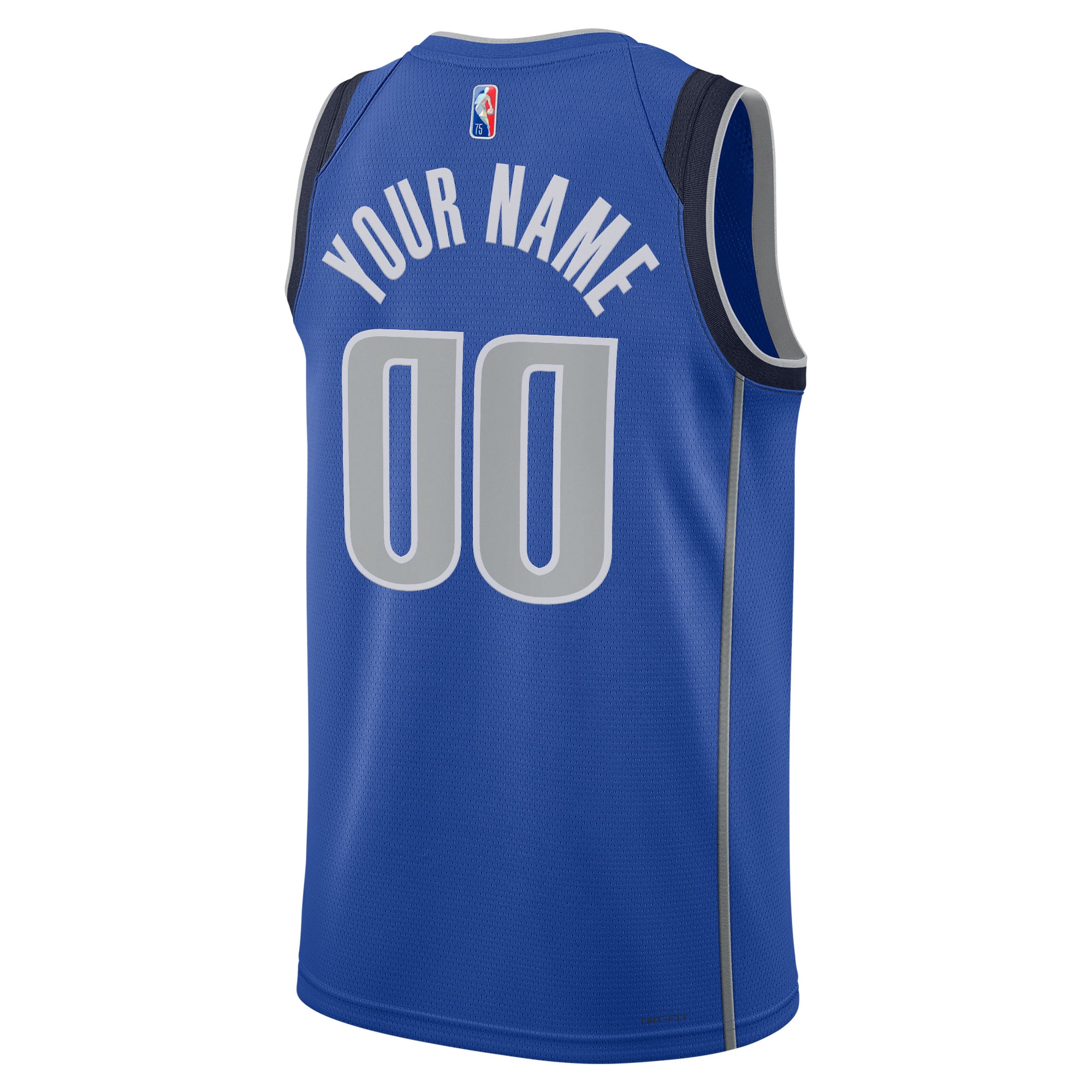 Dallas Mavericks  2021\/22 Diamond Swingman Custom Jersey - Icon Edition - Blue