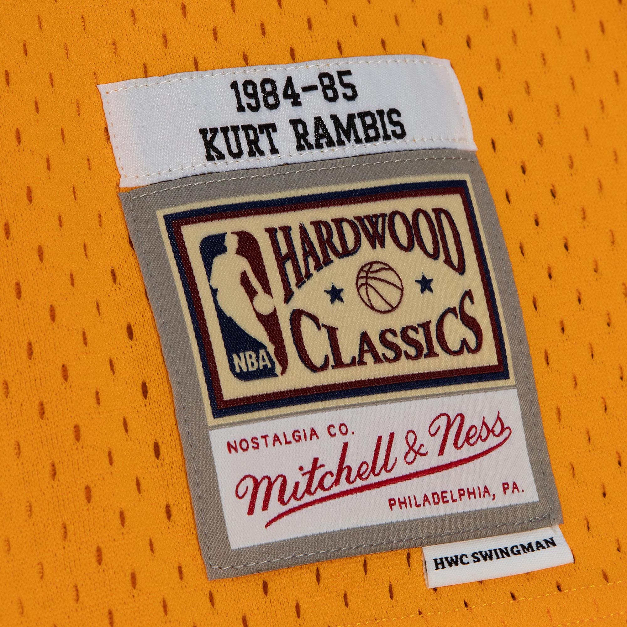 Kurt Rambis Los Angeles Lakers Mitchell & Ness 1984\/85 Swingman Jersey - Gold