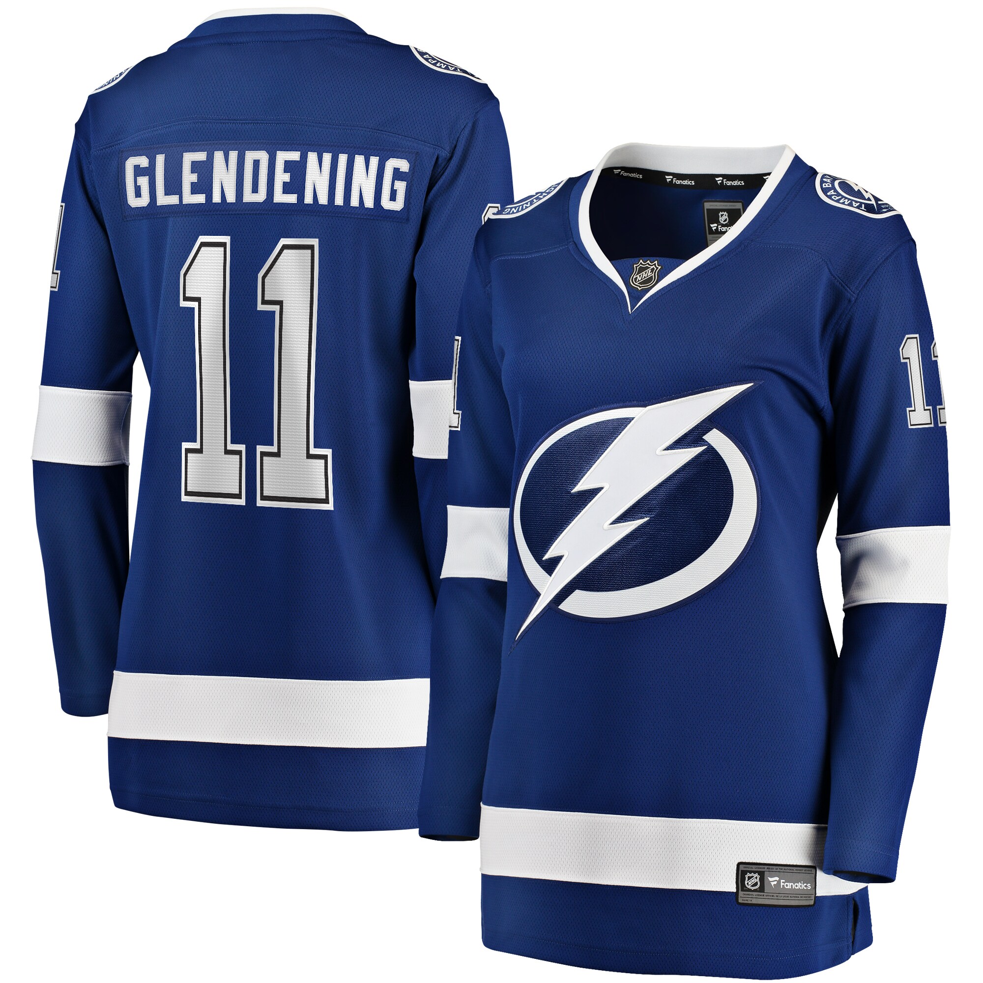 Luke Glendening Tampa Bay Lightning Fanatics Women's Home Breakaway Player Jersey - Blue