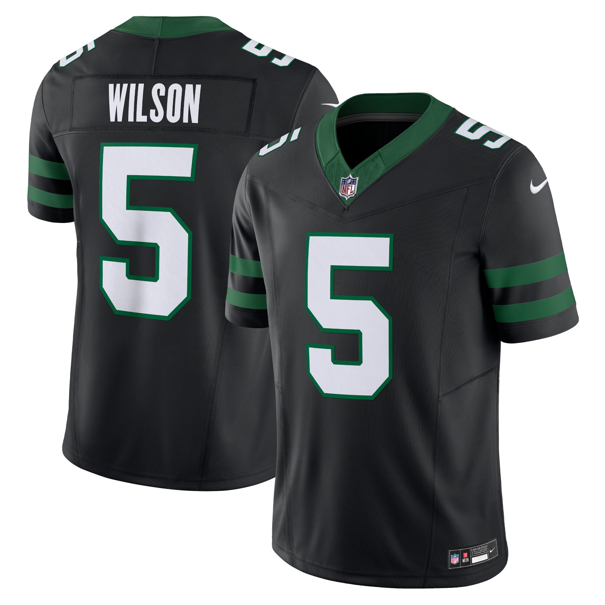 Garrett Wilson New York Jets  Alternate Vapor F.U.S.E. Limited Jersey  - Legacy Black