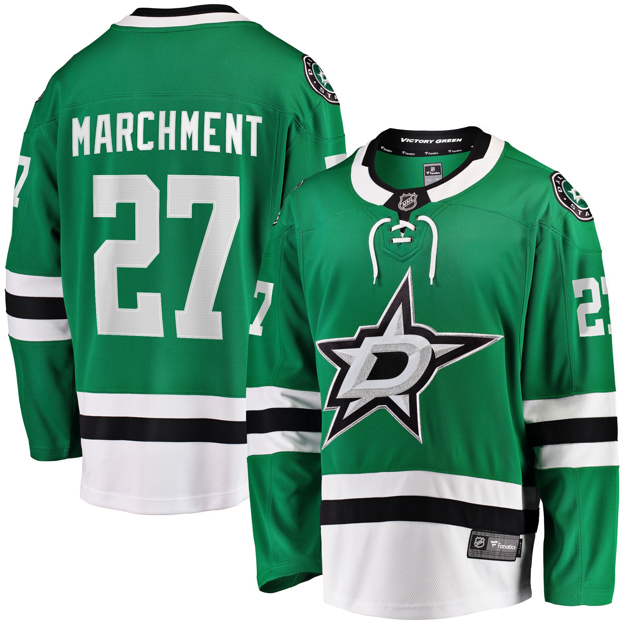 Mason Marchment Dallas Stars Fanatics Home Breakaway Player Jersey - Kelly Green