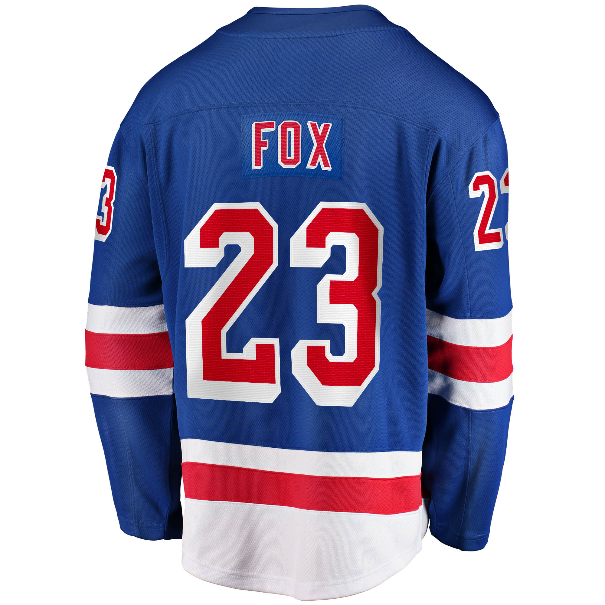 Adam Fox New York Rangers Fanatics Home Breakaway Replica Jersey - Blue