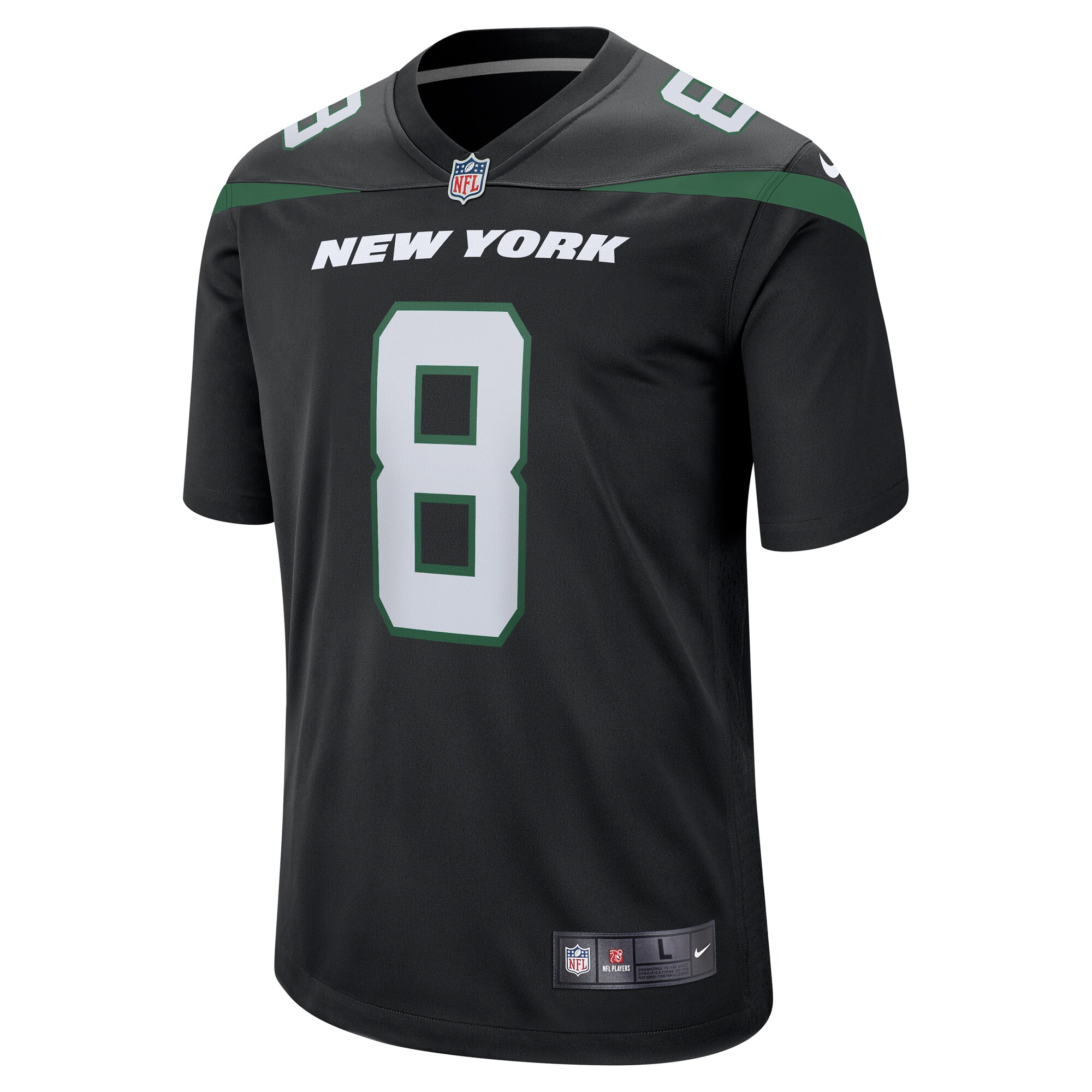 Aaron Rodgers New York Jets  Game Jersey - Black