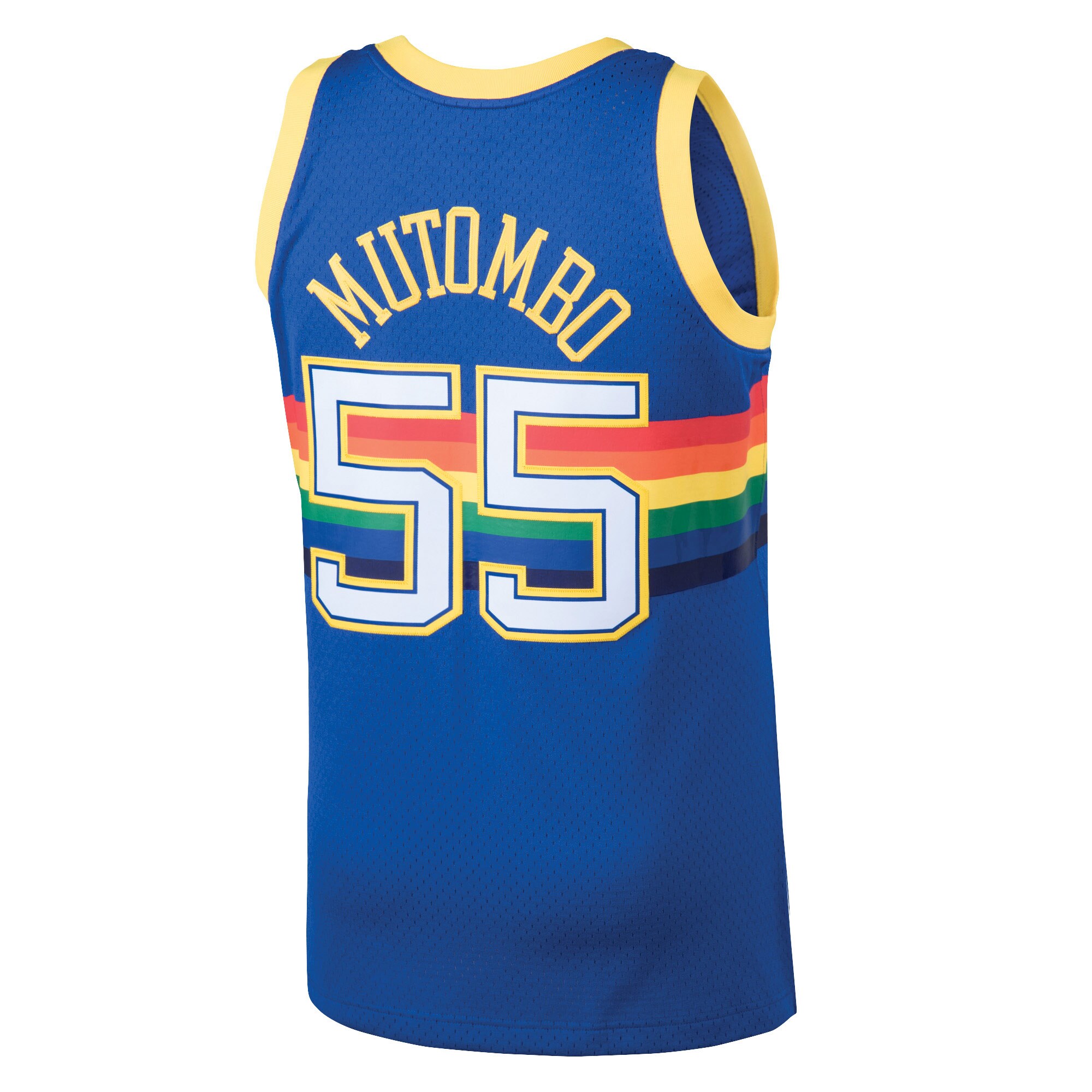 Dikembe Mutombo Denver Nuggets Mitchell & Ness 1991\/92 Hardwood Classics Swingman Jersey - Blue