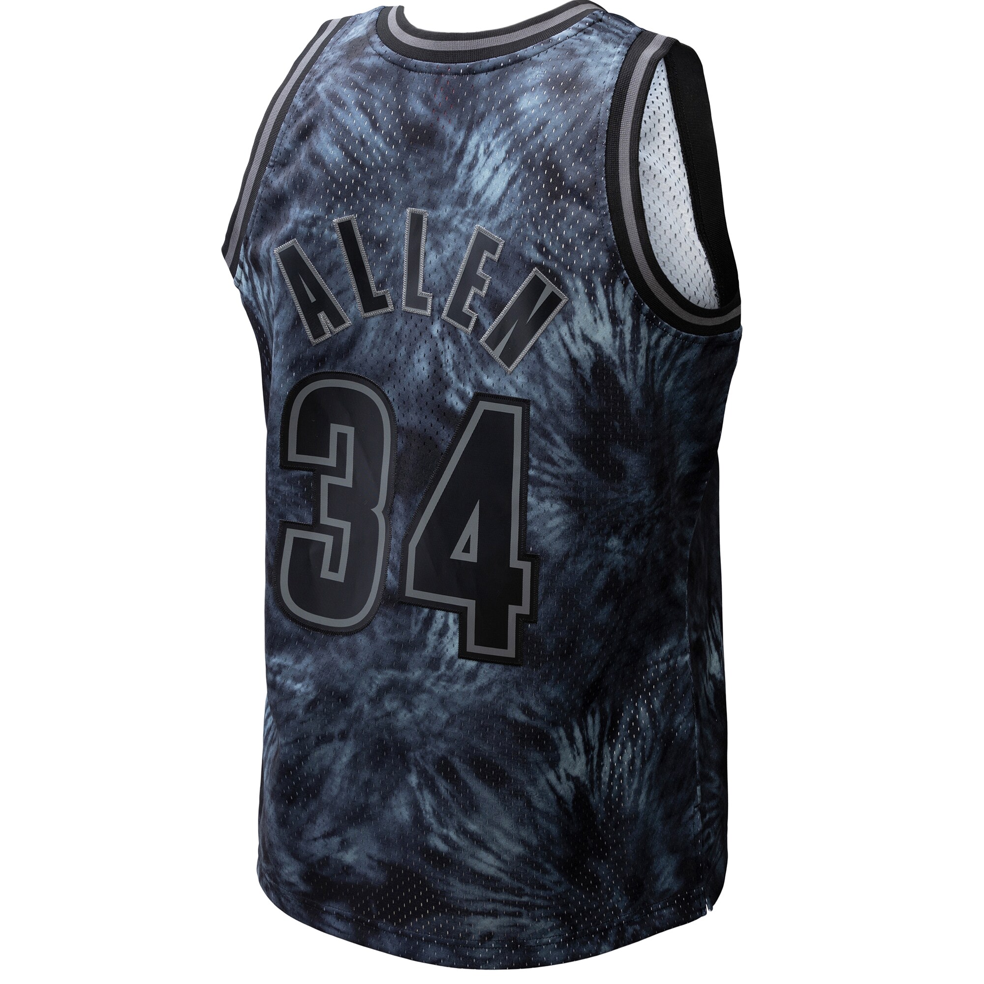 Ray Allen Milwaukee Bucks Mitchell & Ness Hardwood Classics 1996\/97 Tie-Dye Swingman Jersey - Black