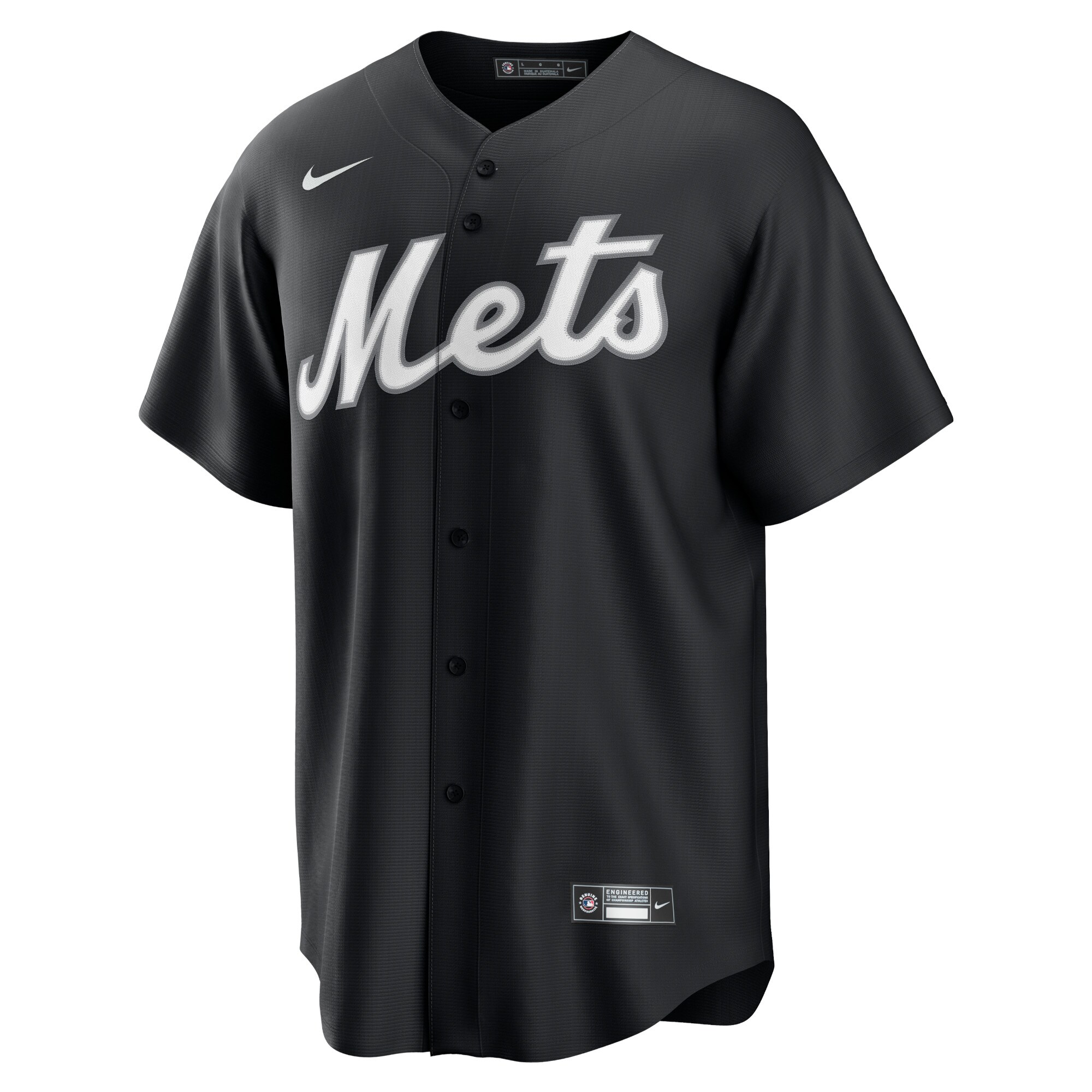 New York Mets  Official Replica Jersey - Black\/White