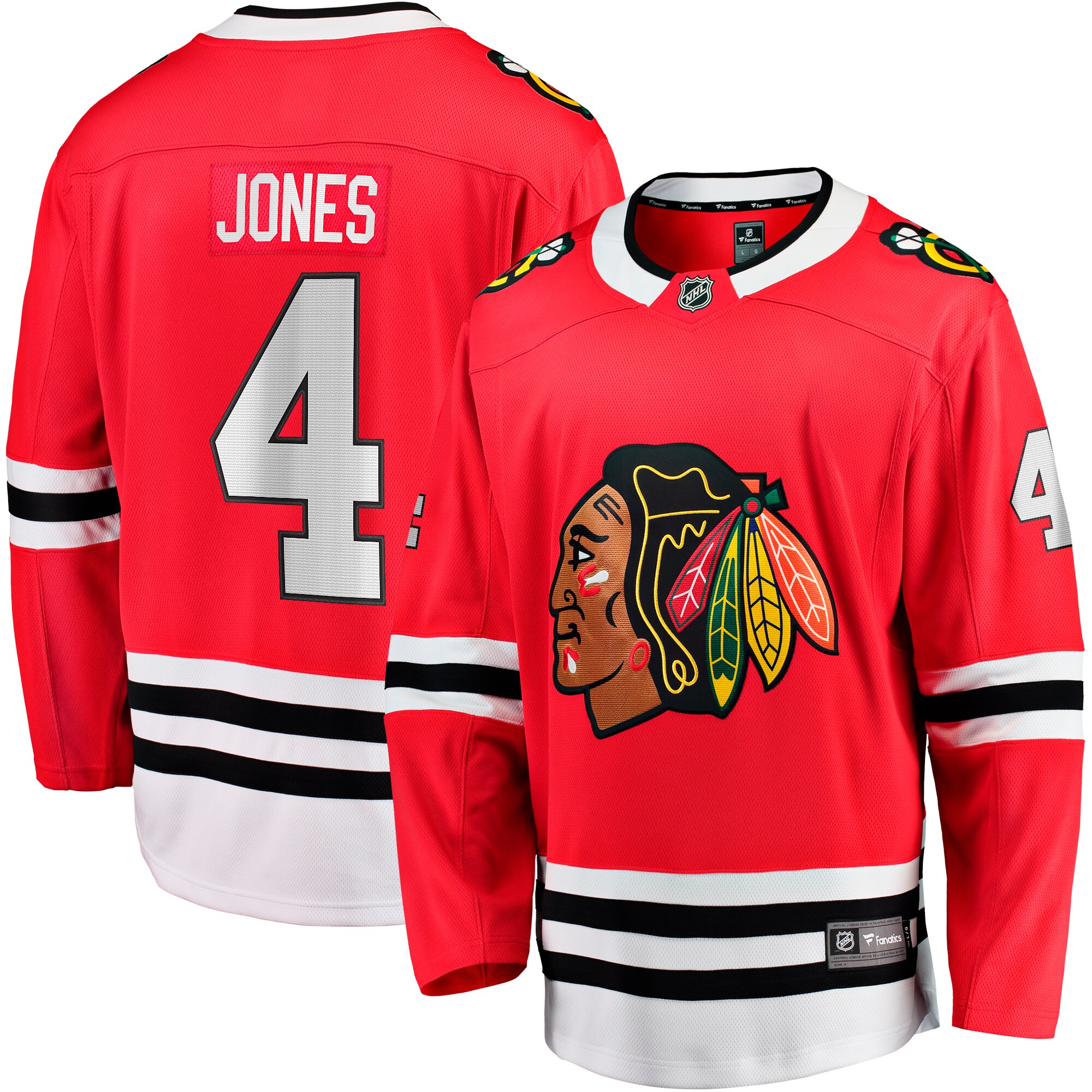 Seth Jones Chicago Blackhawks Fanatics Home Breakaway Player Jersey - Red