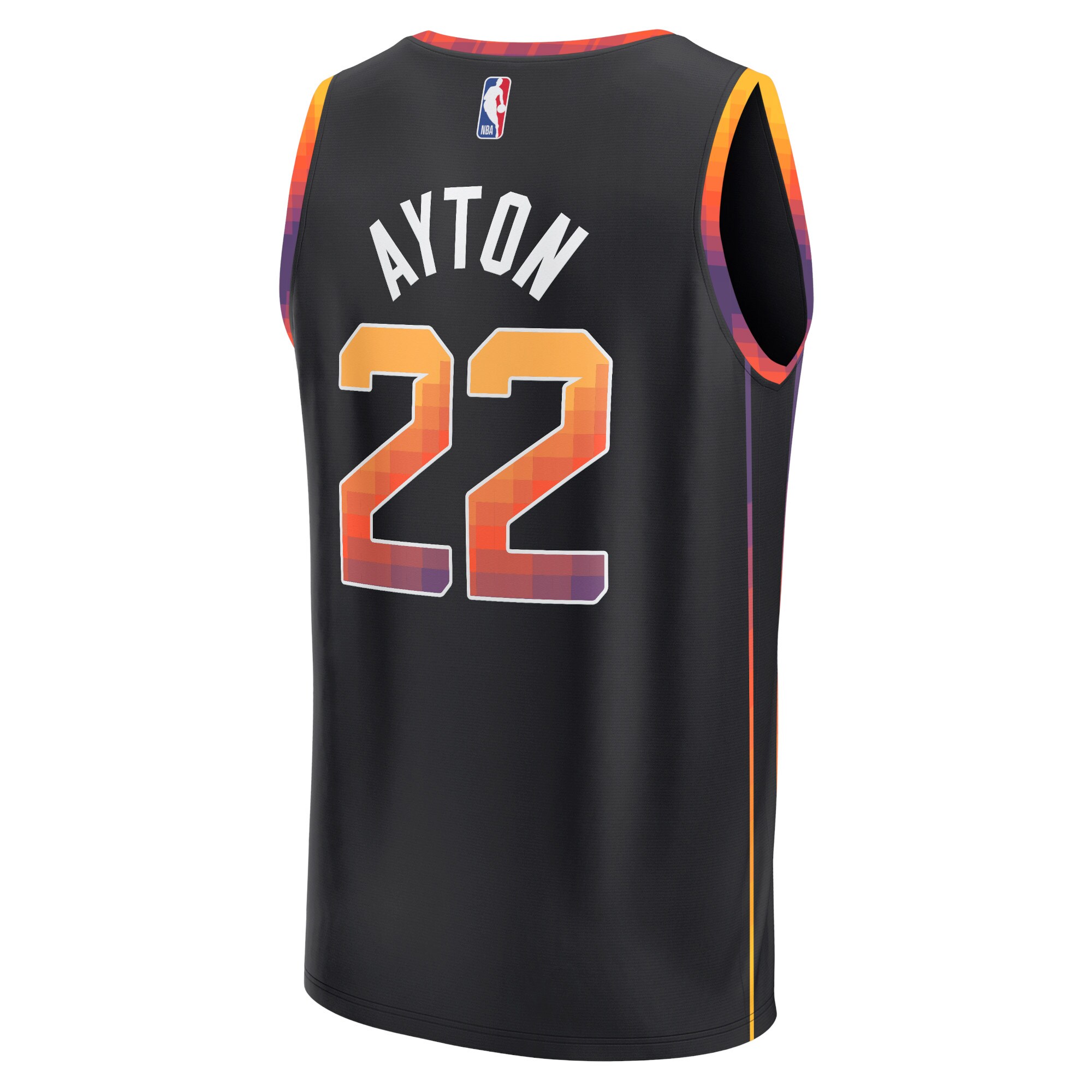 Deandre Ayton Phoenix Suns Fanatics Fast Break Replica Player Jersey - Statement Edition - Black