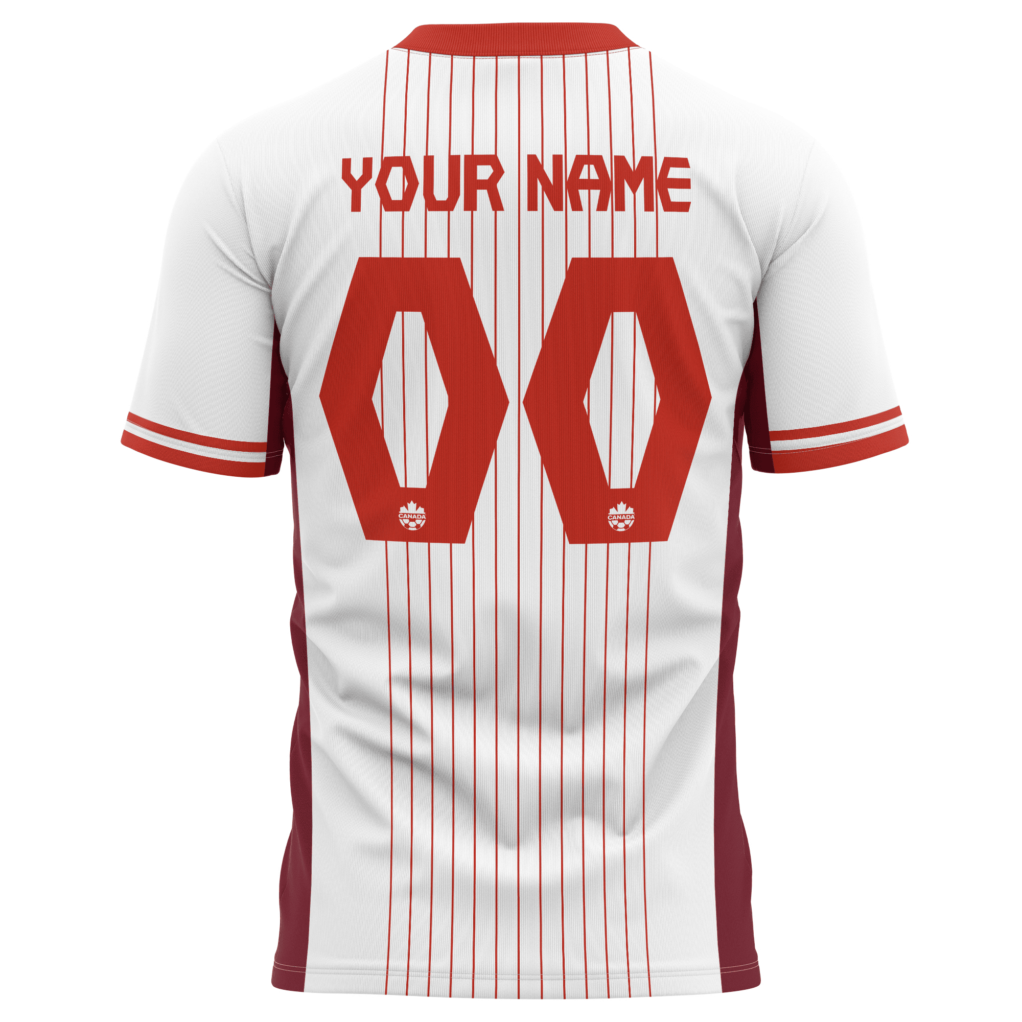 Canada National Team 2024 Away Kits Custom AOP T-shirt - White