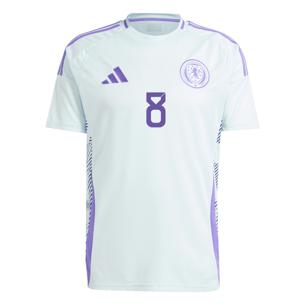 Callum McGregor 8 Scotland National Team 2024 Away Men Jersey - White