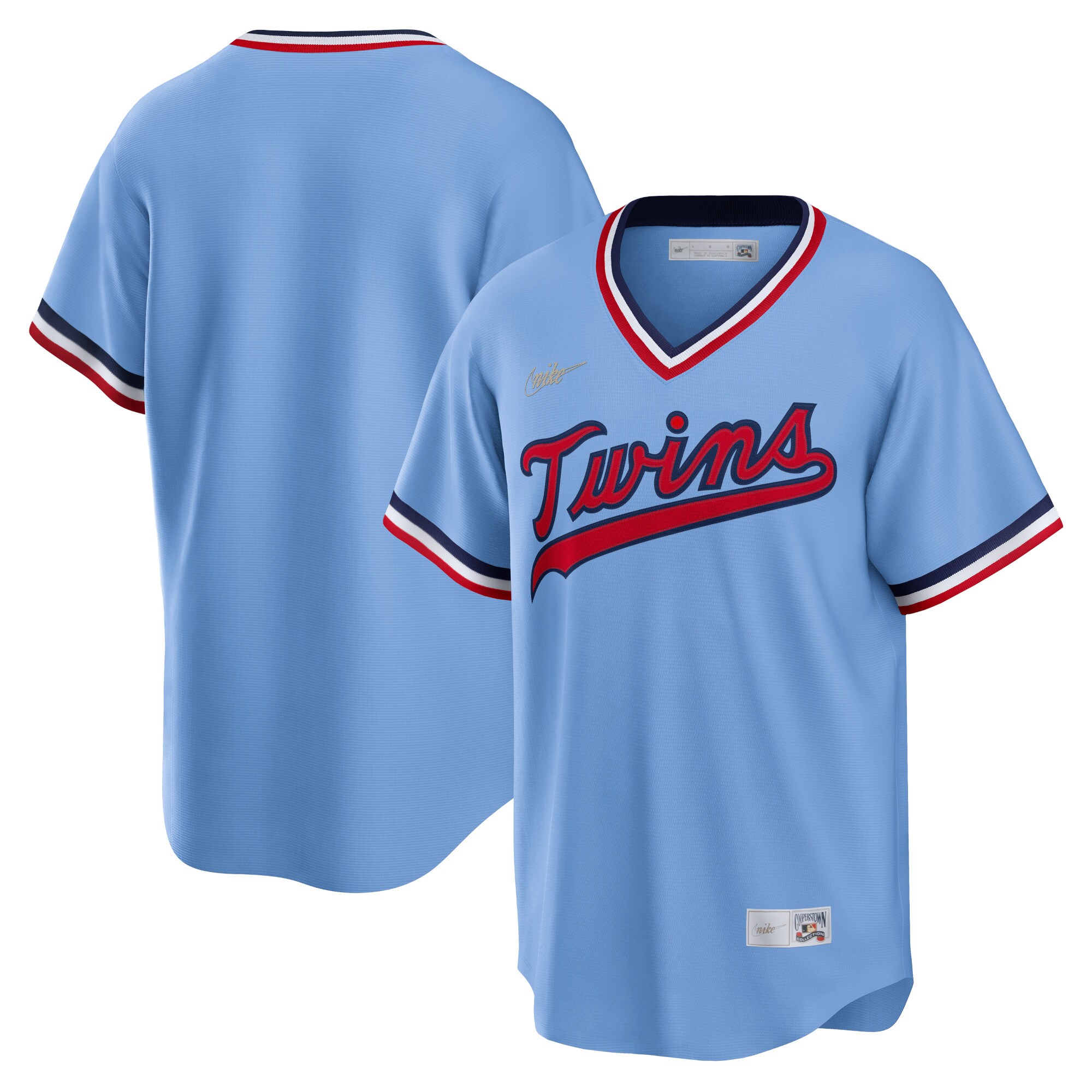Minnesota Twins  Road Cooperstown Collection Team Jersey - Light Blue