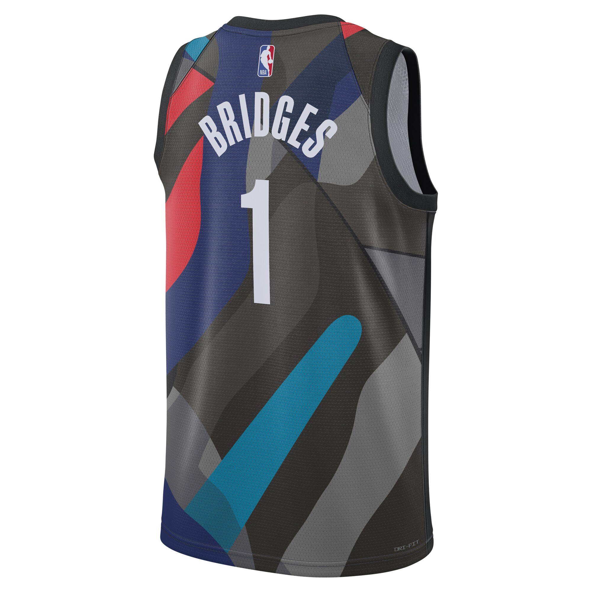 Mikal Bridges Brooklyn Nets  Unisex 2023\/24 Swingman Jersey - Black - City Edition