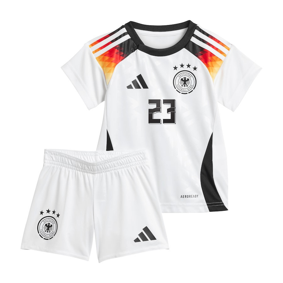 Robert Andrich 23 Germany National Team 2024 Home YOUTH Kit Jersey - White