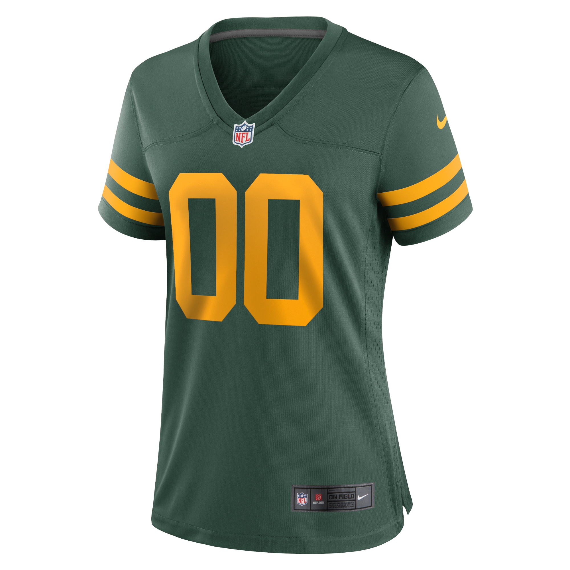 Green Bay Packers  Women's Alternate Custom Jersey - Green