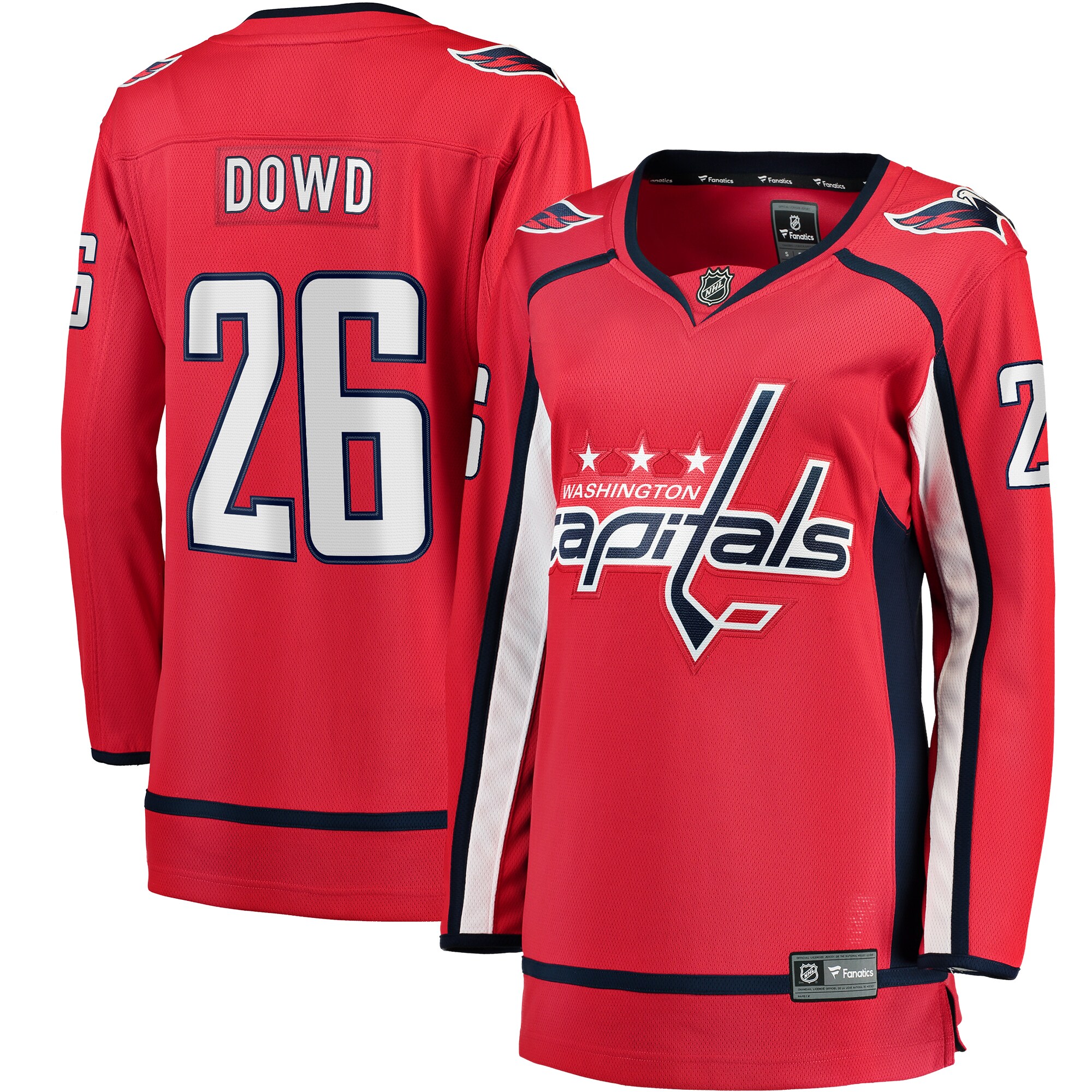 Nic Dowd Washington Capitals Fanatics Women's Home Breakaway Player Jersey - Red